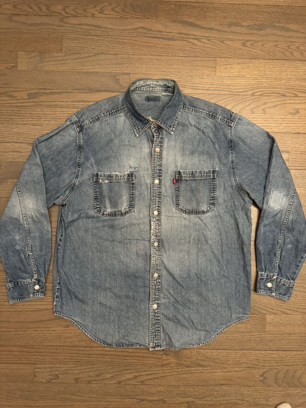 Levi's × Vintage Vintage Levi’s Denim Shirt Size US L / EU 52-54 / 3 - 1 Thumbnail