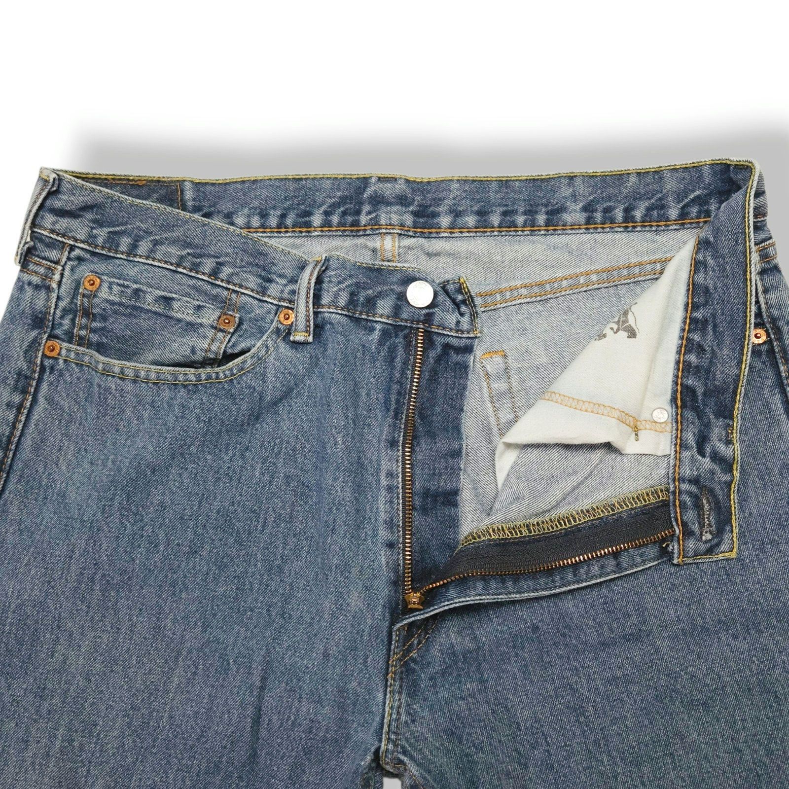 Levi's Levi’s 505 Regular Fit Straight Leg Jeans W36 L30 VTG Y2K Size US 36 / EU 52 - 5 Thumbnail