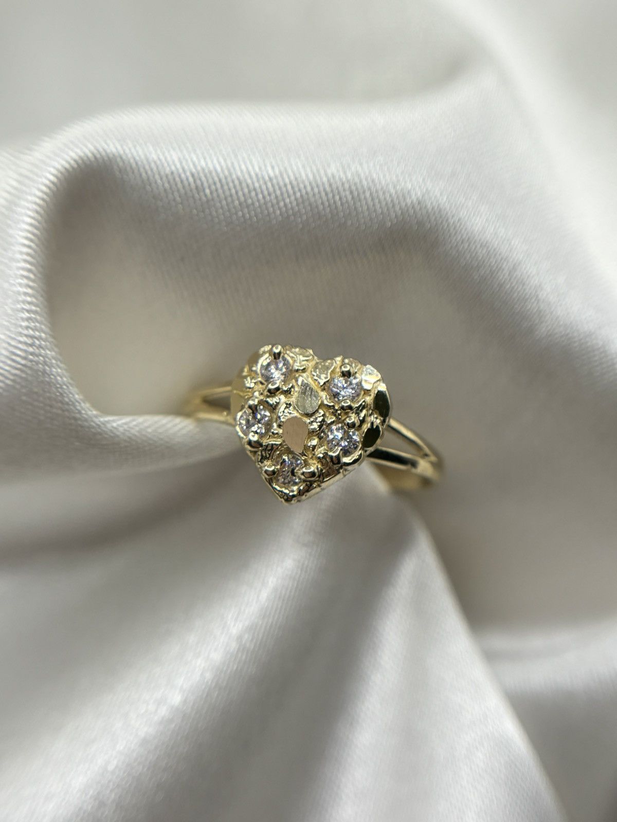Other 14k Heart Nugget Ring sz7 Size ONE SIZE - 1 Thumbnail