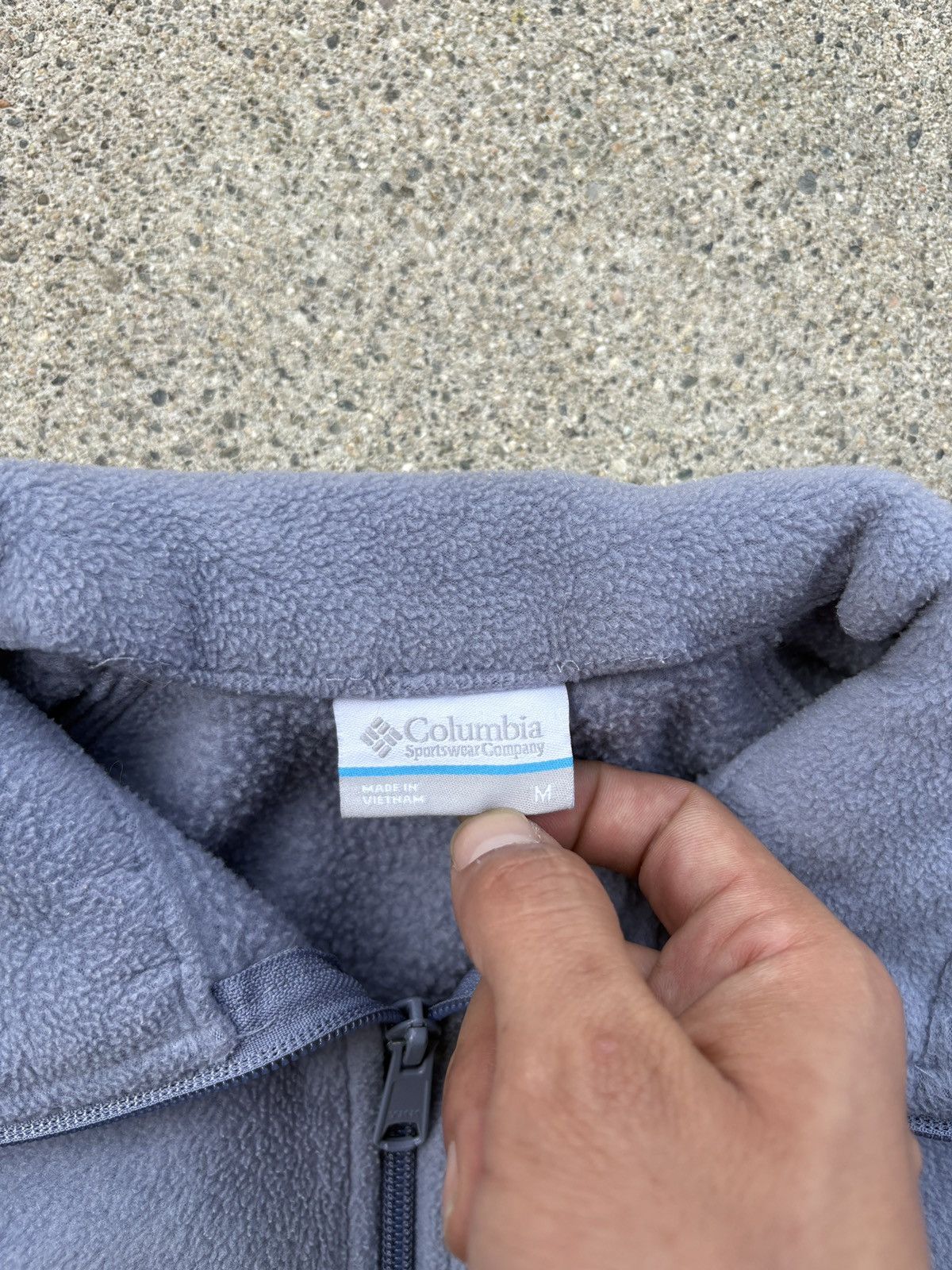Columbia Columbia Benton Springs Grey Blue Zip Up Fleece Jacket Sz. M Size M / US 6-8 / IT 42-44 - 3 Thumbnail