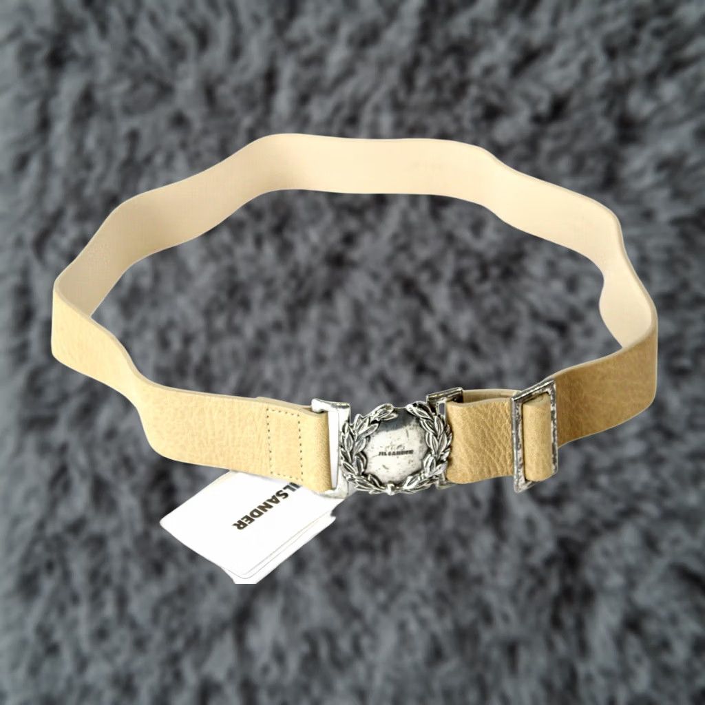 Jil Sander JIL SANDER Belt Women 85 CM Leather Blend Brown Aged Look Buckle Size ONE SIZE - 1 Thumbnail