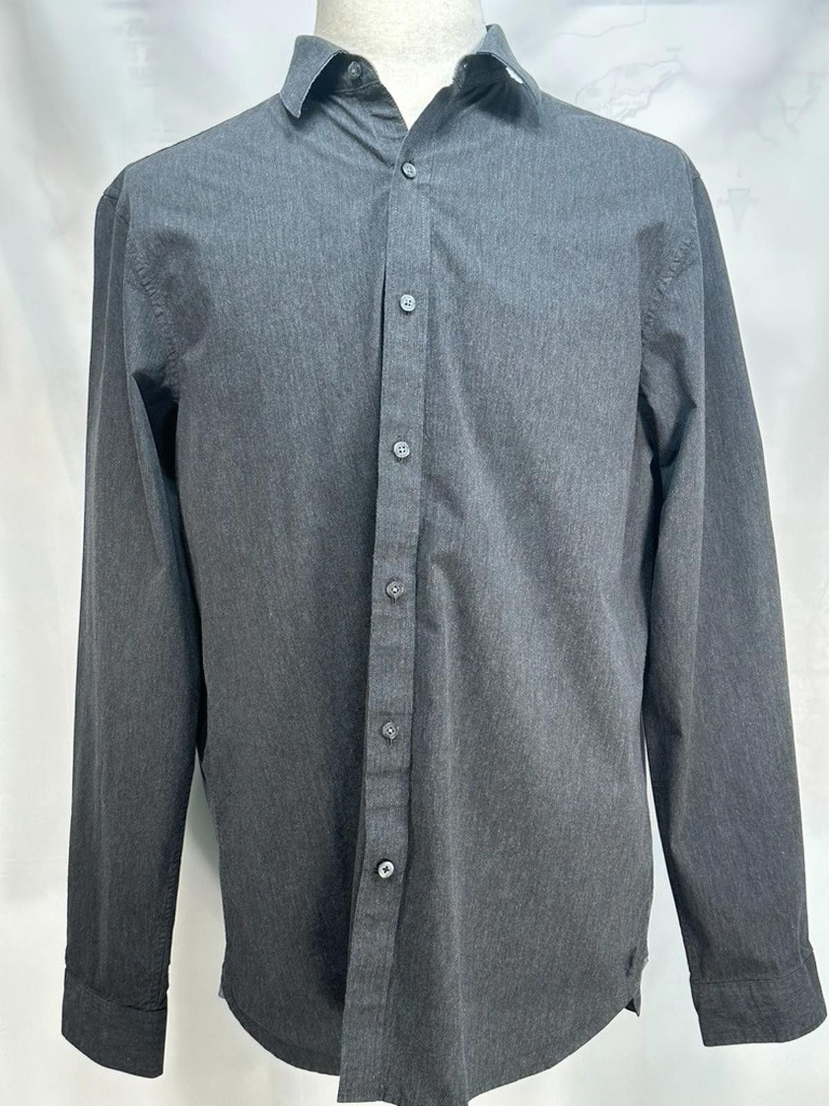 American Eagle Outfitters American Eagle Slim Fit Embroidered Button Down Black Large Size US L / EU 52-54 / 3 - 1 Thumbnail