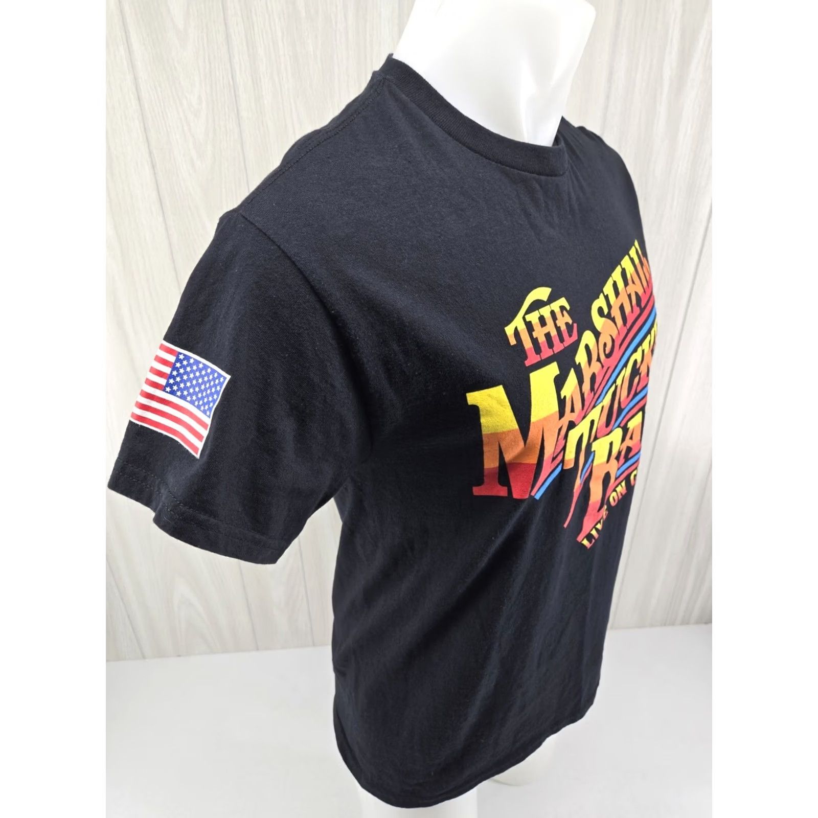 Gildan VINTAGE The Marshall Tucker Band Live On Cloud 9 Logo T Shirt Concert Tour Medium Shirt Mens Black Cotton Logo Double-Sided 90s Size US M / EU 48-50 / 2 - 7 Thumbnail