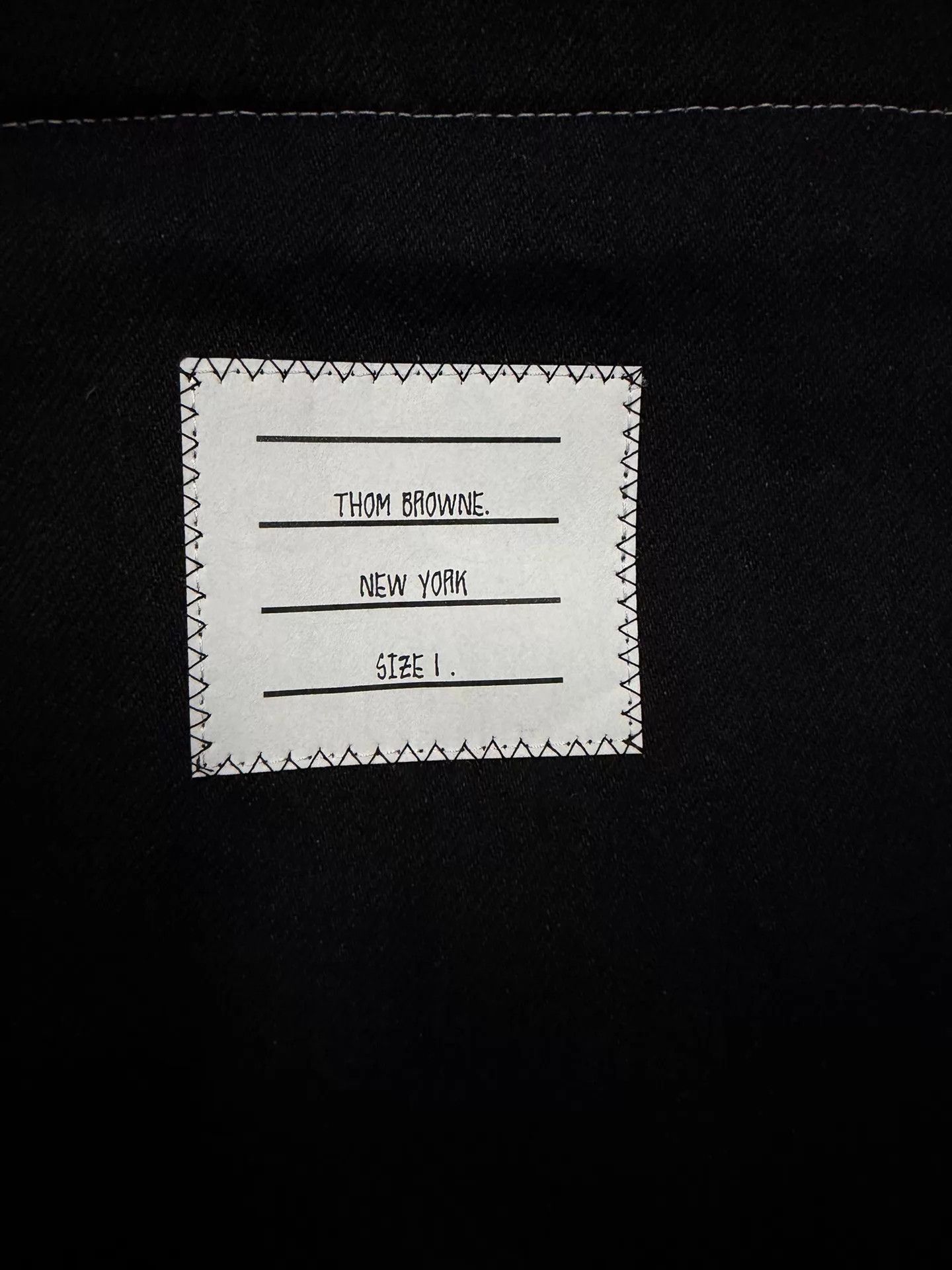 Thom Browne Thom Browne Men's 4-Bar Denim Jacket Black Rare Size US S / EU 44-46 / 1 - 6 Thumbnail