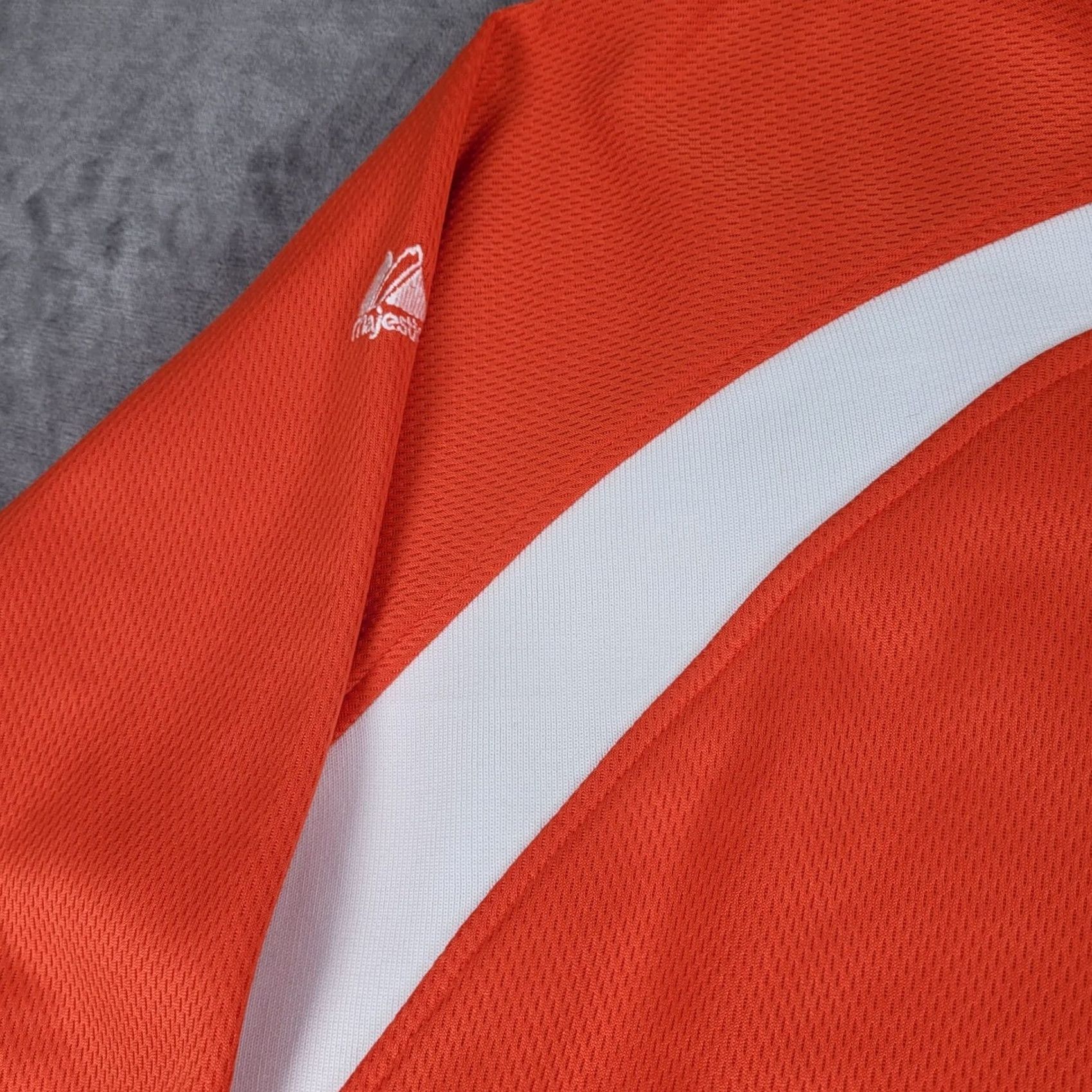 Vintage Majestic Clemson Tigers Long Sleeve Shirt Top Orange White L Size US L / EU 52-54 / 3 - 7 Thumbnail