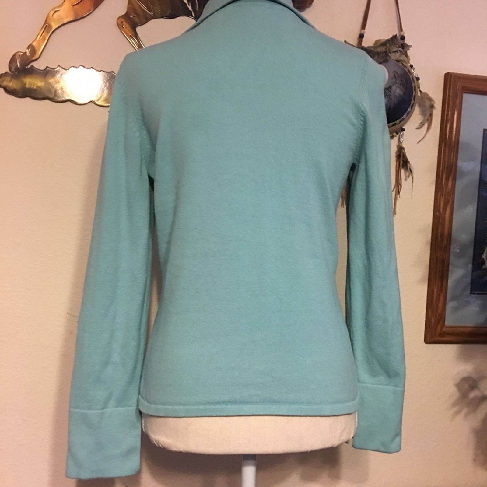 Vintage Hillard & Hansen blue collared long sleeve sweater Size S / US 4 / IT 40 - 5 Thumbnail