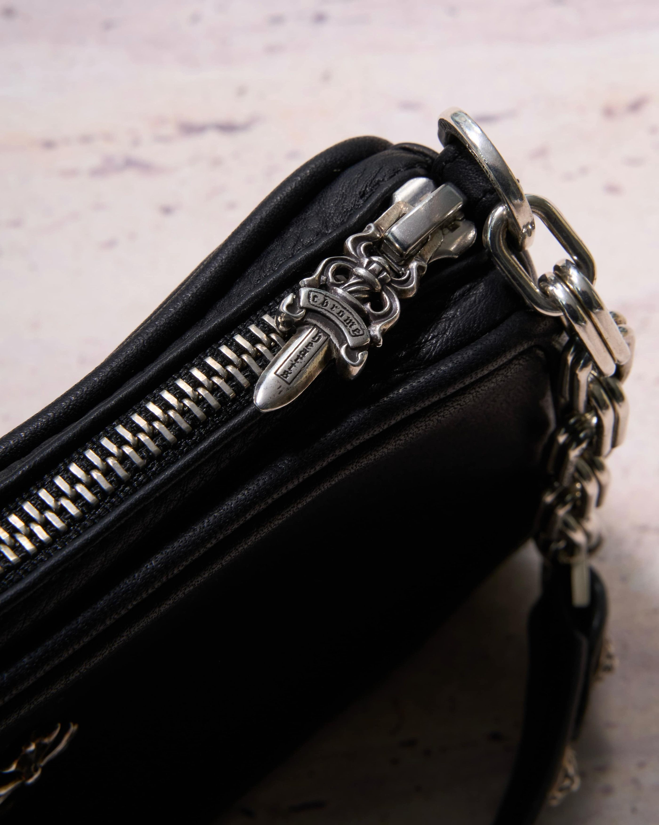 Chrome Hearts Chrome hearts PULP Cross link chain silver Medium bag black Size ONE SIZE - 2 Thumbnail