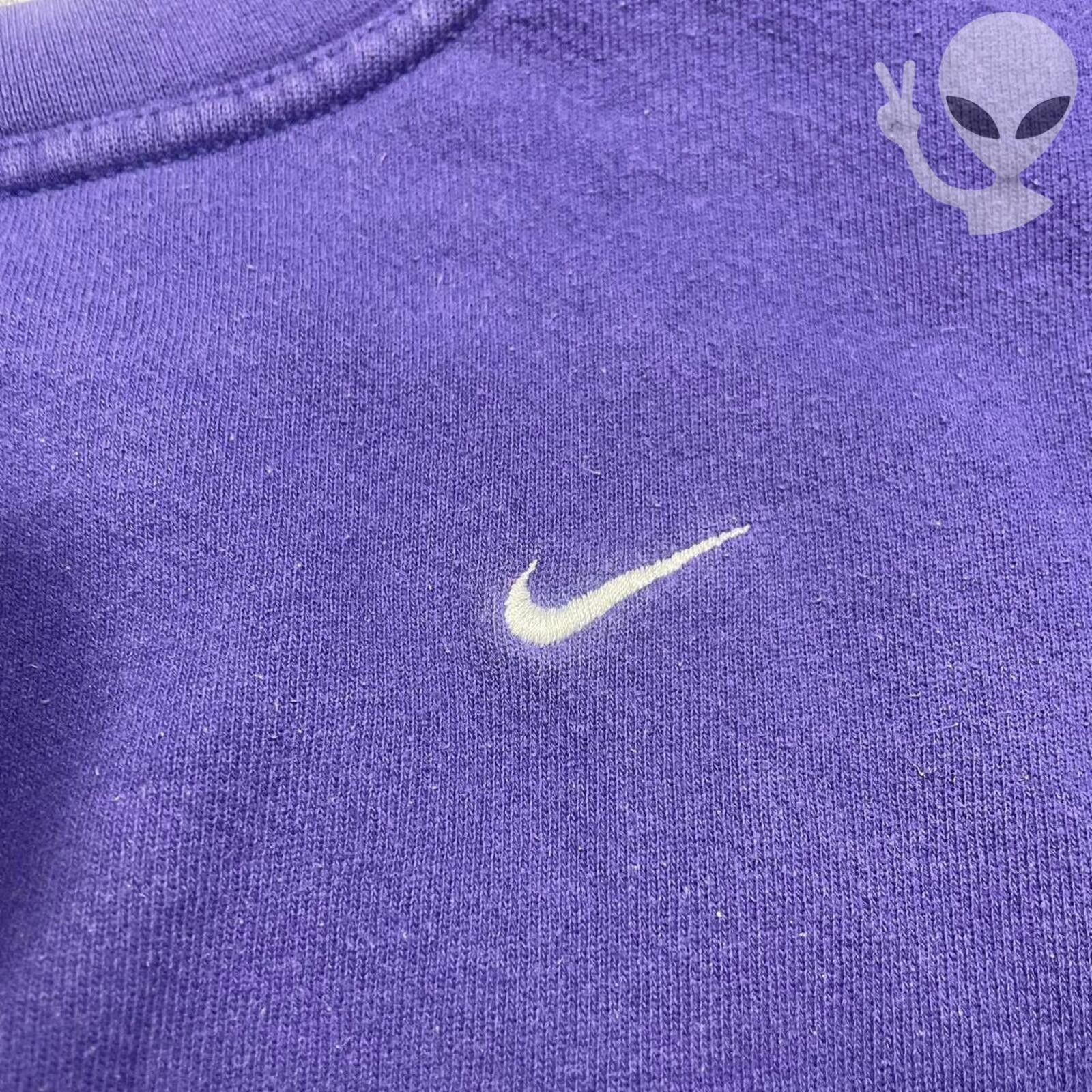 Nike Vintage Nike Mini Swoosh Crewneck Sweatshirt Purple M USA Size US M / EU 48-50 / 2 - 3 Thumbnail