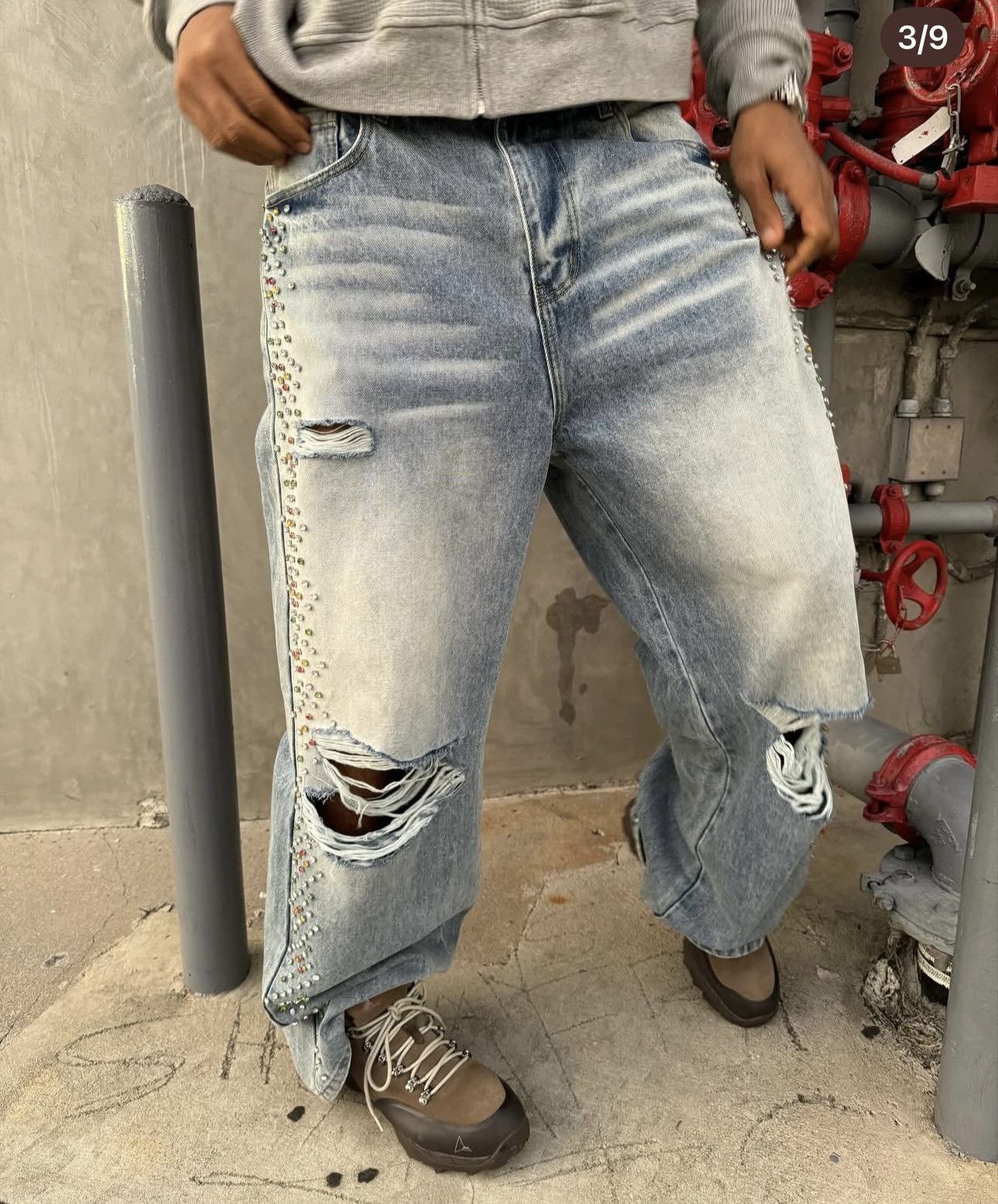 HMDD Happy Memories Don’t Die Crystal Jeans Size US 30 / EU 46 - 2 Thumbnail