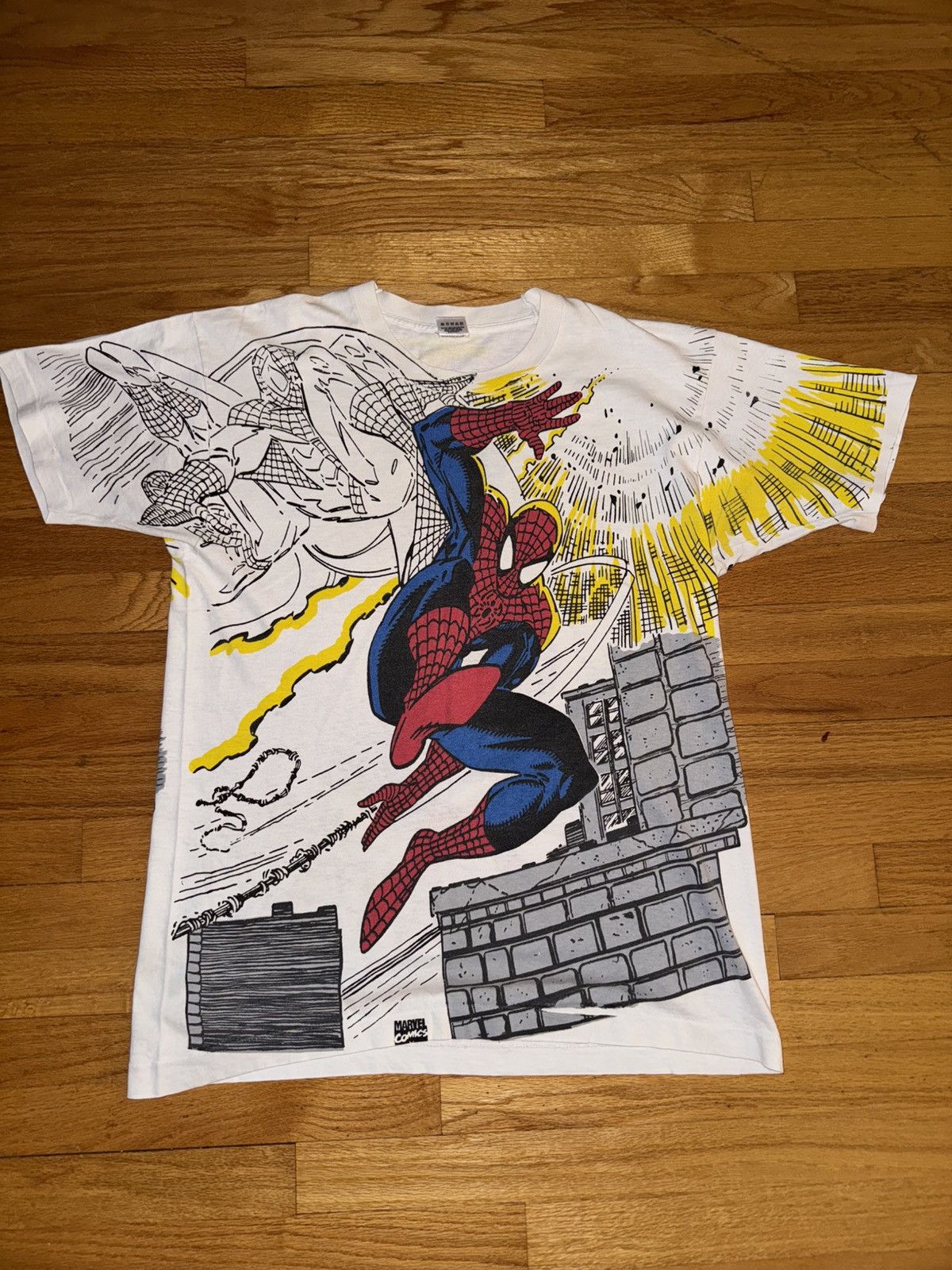Marvel Comics Comic images spider man marvel mega shirt 1993 Size US L / EU 52-54 / 3 - 1 Thumbnail