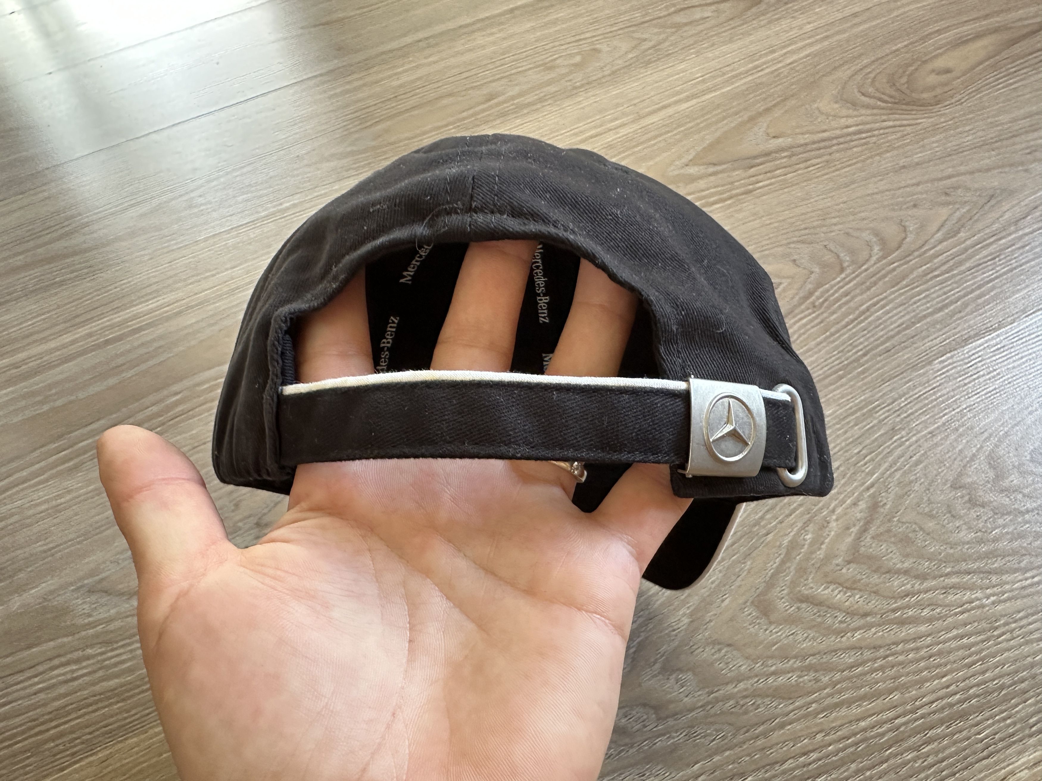 Mercedes-Benz Mercedes Benz Vintage Cotton Black Logo Baseball Cap Size ONE SIZE - 6 Thumbnail
