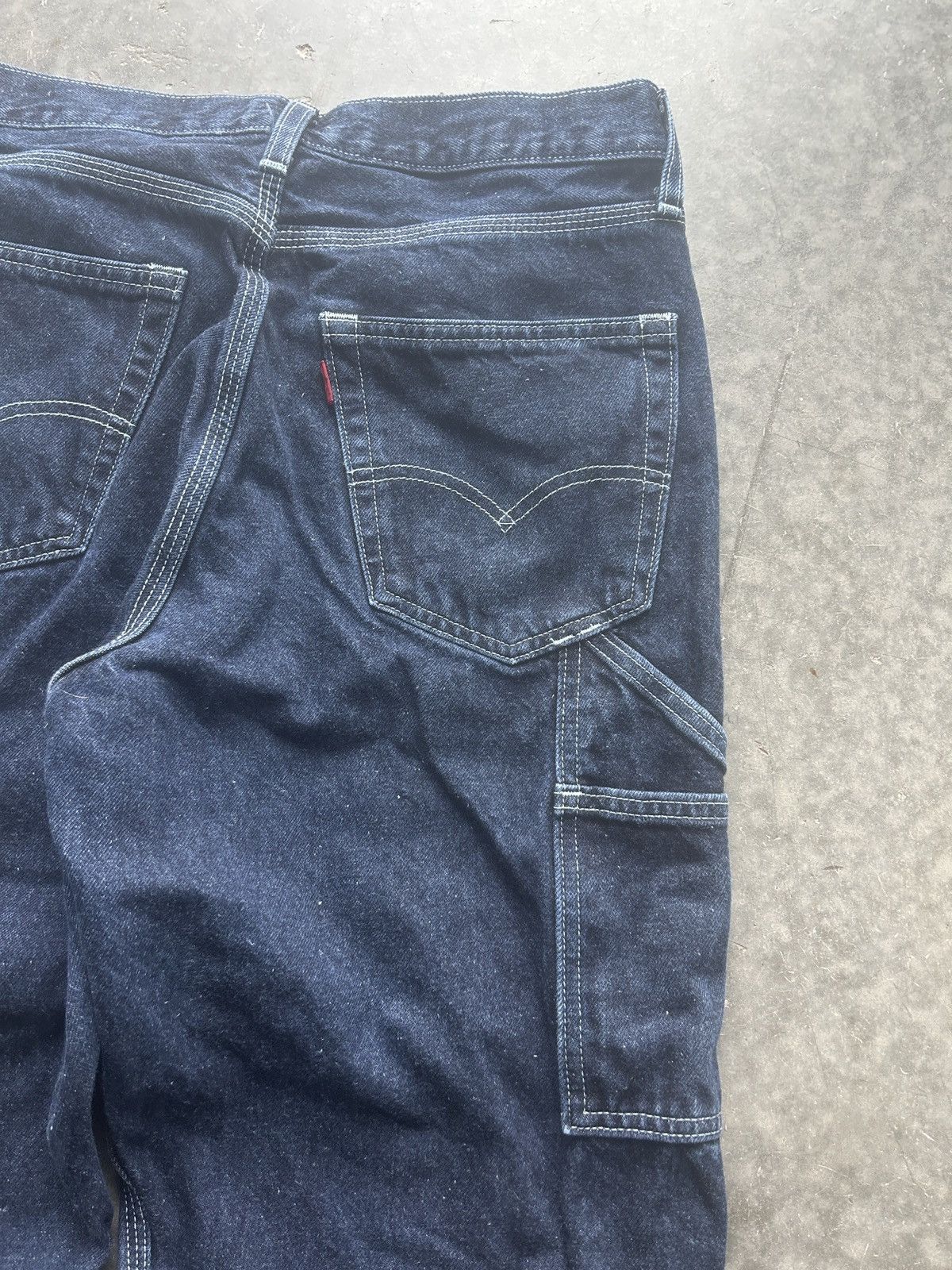 Levi's × Vintage Vintage Y2K Levi’s Carpenter Jeans Dark Wash Size US 29 - 3 Thumbnail