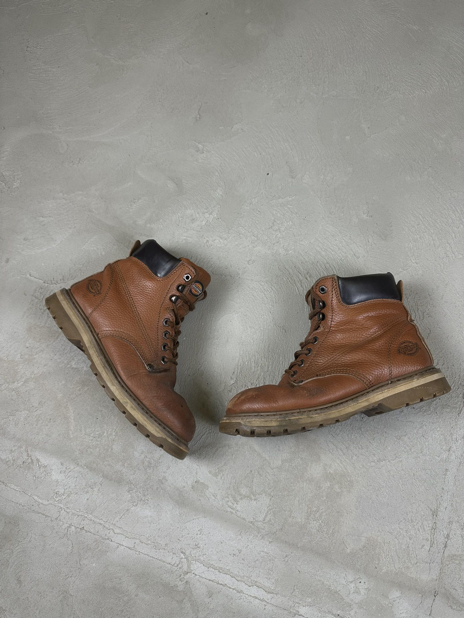Dickies × Vintage Vintage Dickies Workwear Distressed Leather Boots Size US 7 / EU 40 - 1 Thumbnail