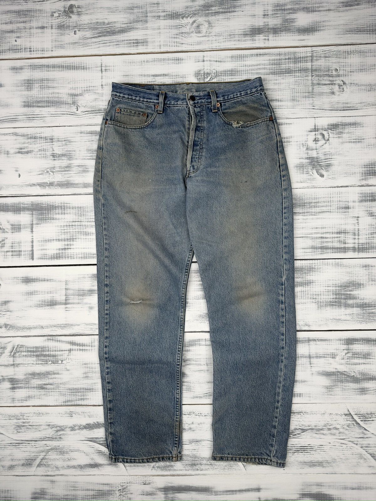 Levi's Vintage Levi's 618 Orange Tab Distressed Jeans Ripped Denim Size US 34 / EU 50 - 2 Thumbnail