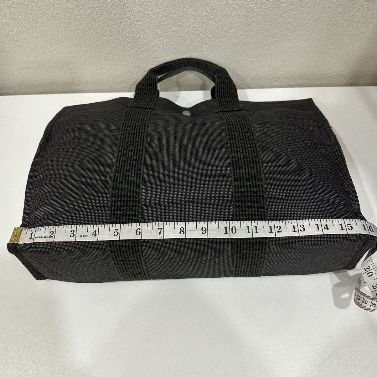 Hermes ‼️LASTDROP‼️ HERMES HER LINE MM CANVAS HAND TOTE BAG Size ONE SIZE - 6 Thumbnail