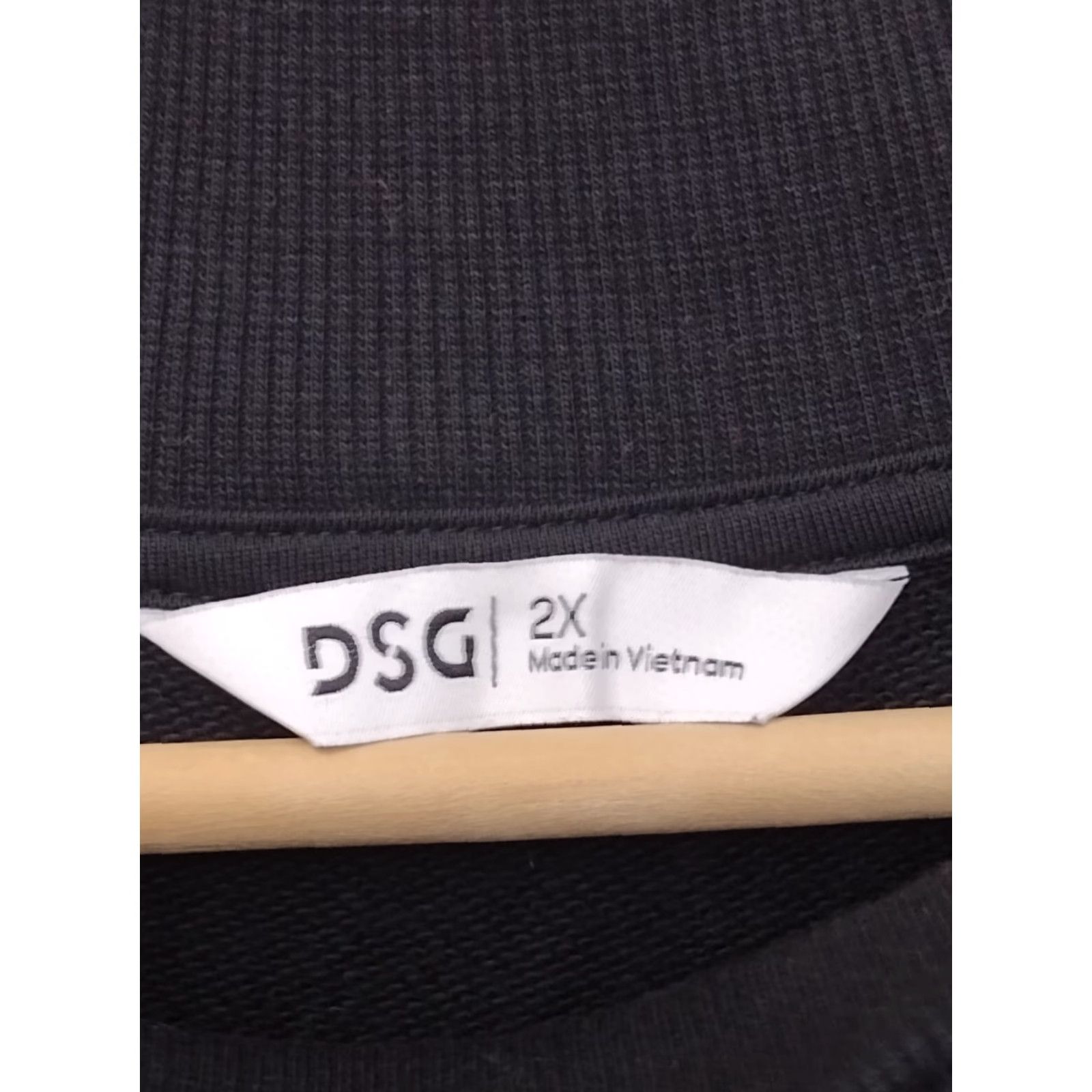 Vintage DSG Women's Crop Mock Neck Pullover Sweatshirt Black Stripe 2X Fashion Activewear, Casual, Travel Men's? No gender specified - end with Womens Size XXL / US 16-18 / IT 52-54 - 6 Thumbnail