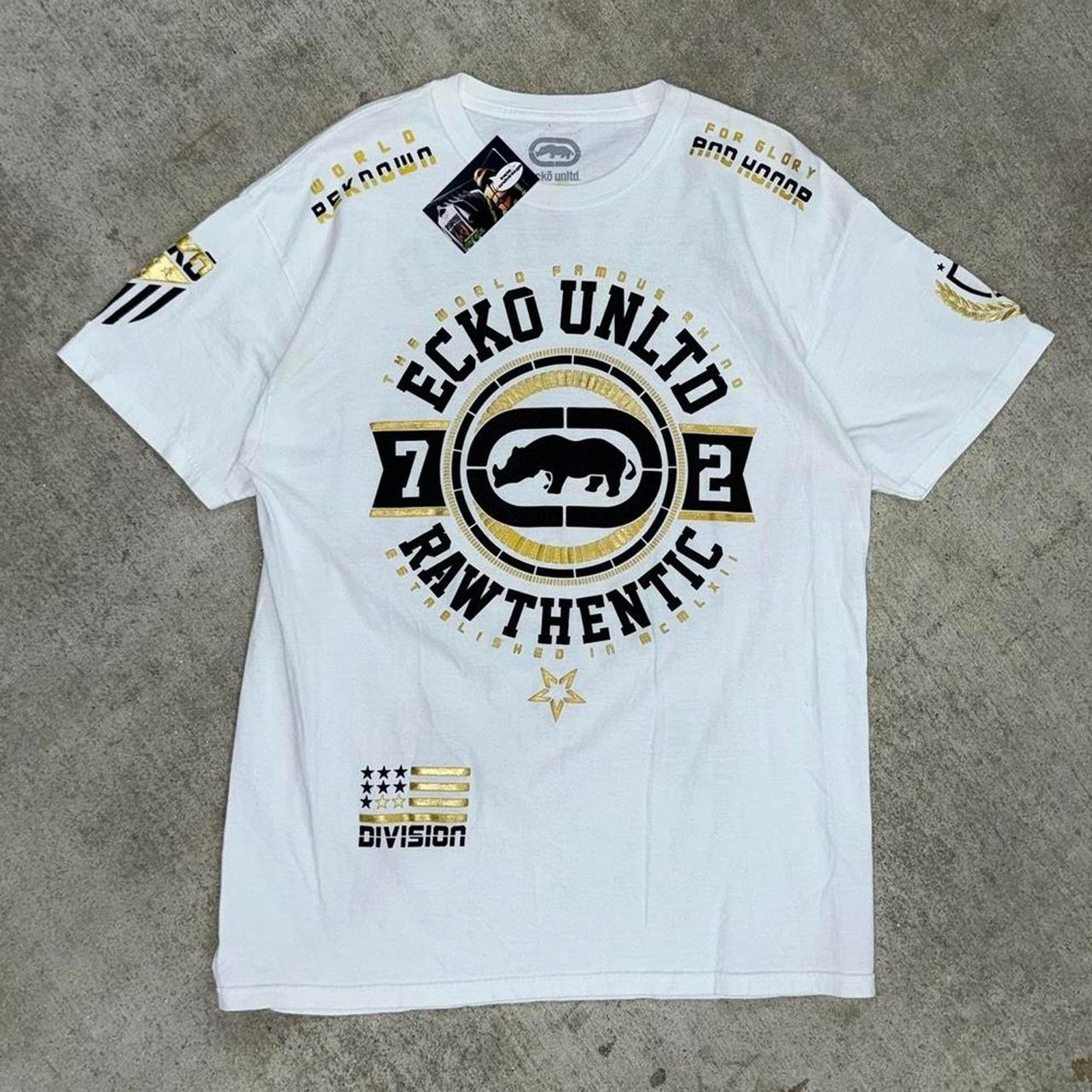 Ecko Unltd. Vintage y2k ecko mma elite rawthentic t-shirt Size US L / EU 52-54 / 3 - 1 Thumbnail