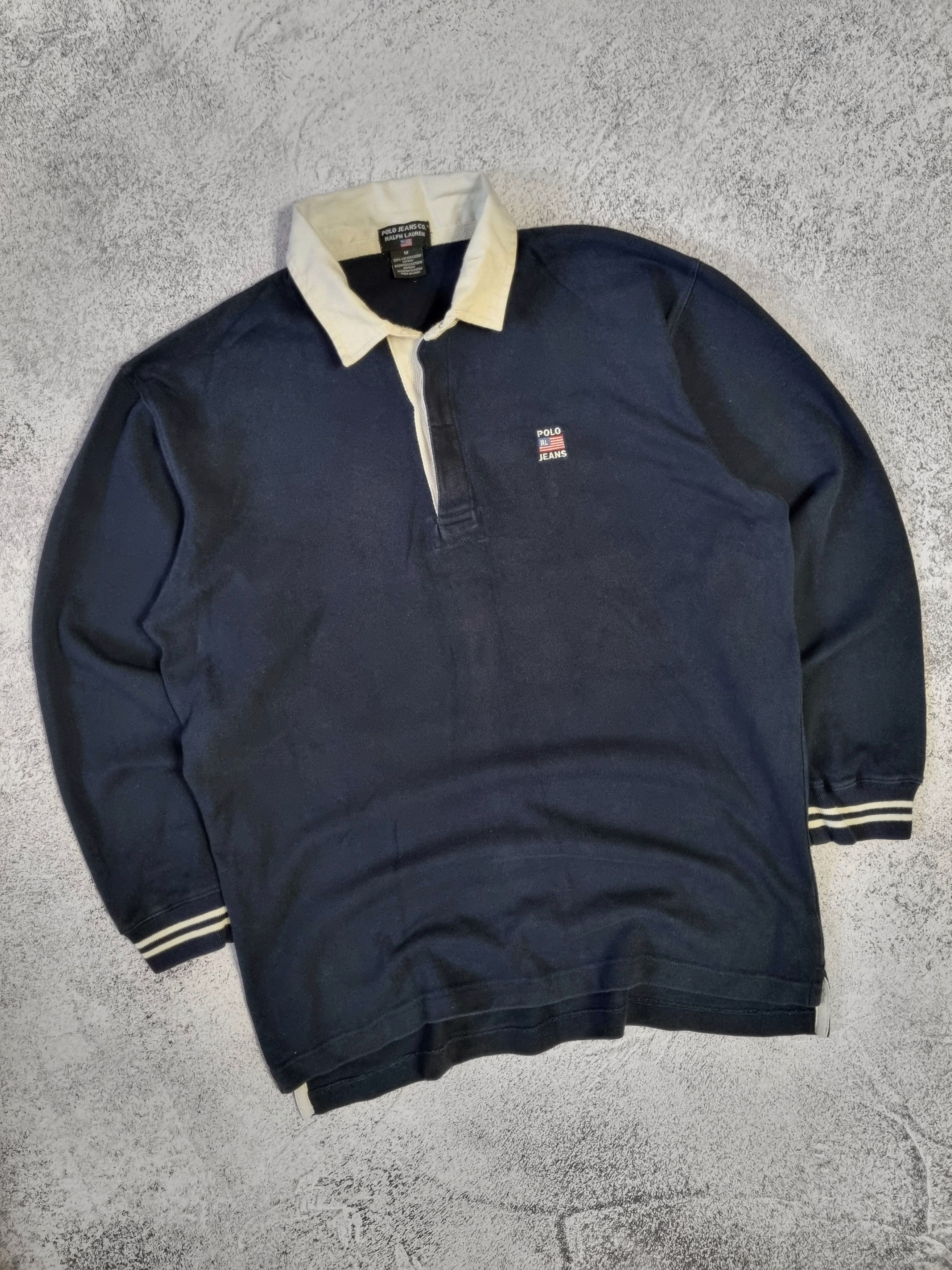 Polo Ralph Lauren Vintage Polo Jeans Ralph Lauren USA Long Sleeve Polo Rugby Size US M / EU 48-50 / 2 - 4 Thumbnail
