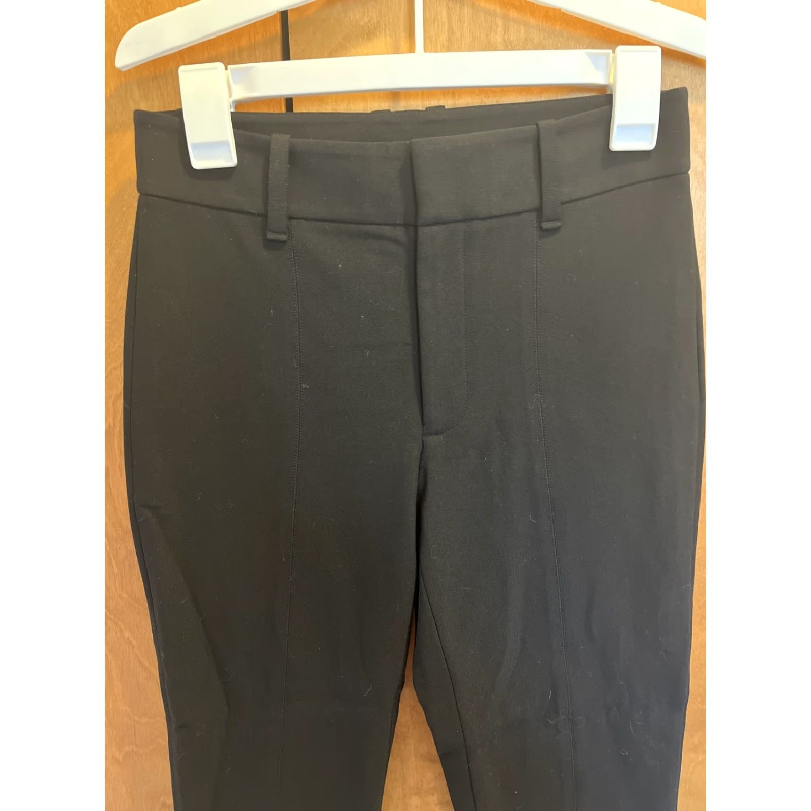 Vince Vince Womens Pants Skinny Mid Rise Black Knit Stretch 4 Dress Casual Business Size 27" / US 4 / IT 40 - 3 Thumbnail
