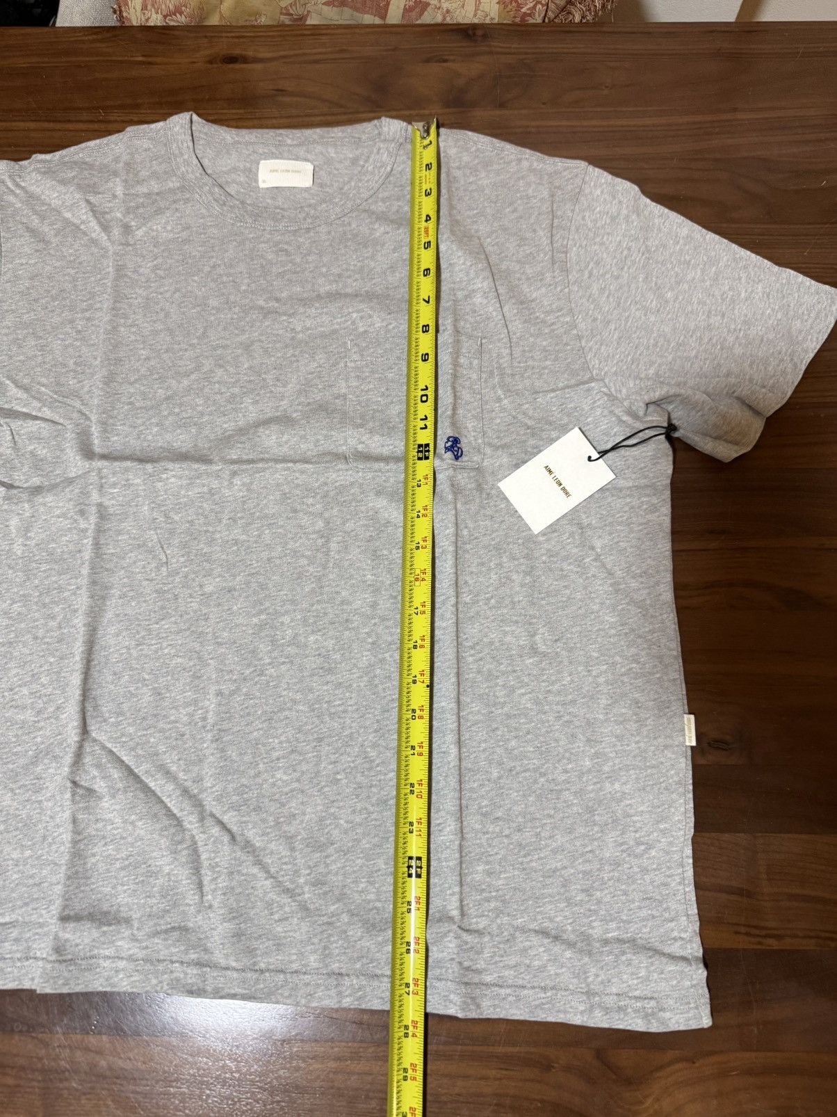 Aime Leon Dore Aime Leon Dore ALD Monogram Pocket Tee Size XL in silver mix Size US XL / EU 56 / 4 - 4 Thumbnail