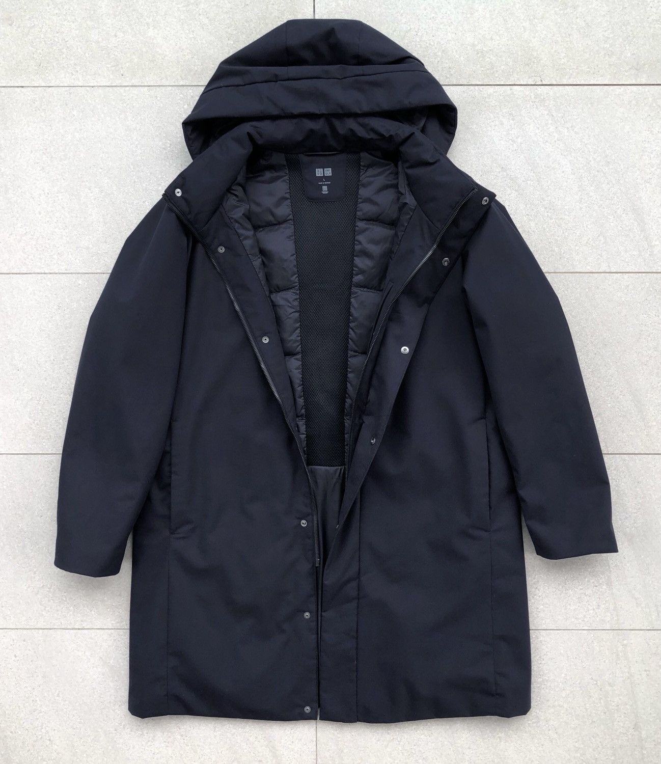 Uniqlo Uniqlo Men’s Hybrid Down Outerwear Down Feather Parka Jacket Size US L / EU 52-54 / 3 - 2 Thumbnail