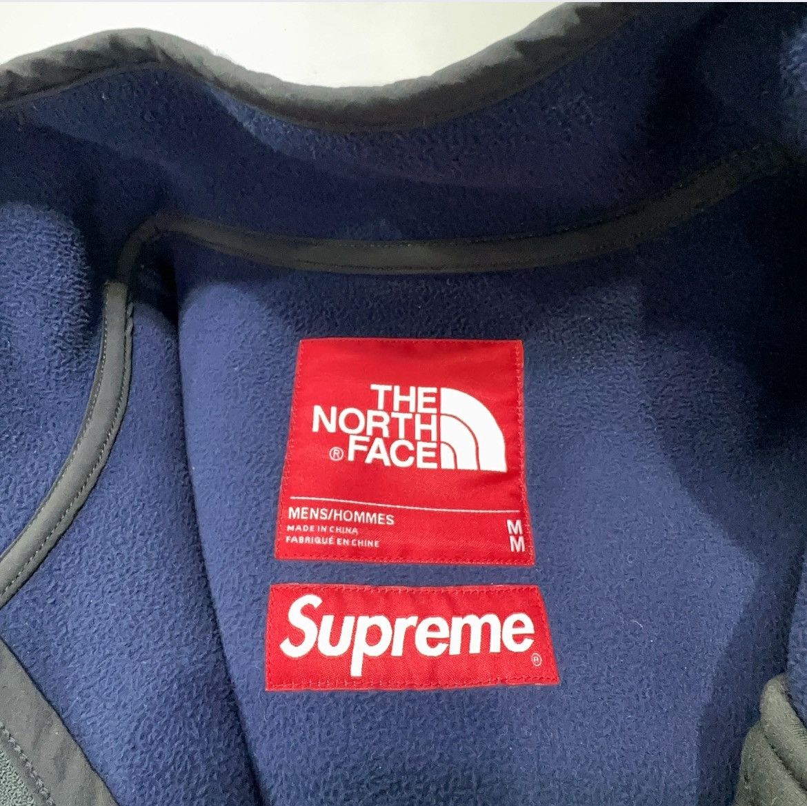 Supreme × The North Face Supreme x The North Face Bleached Denim Print Fleece Jacket Size US M / EU 48-50 / 2 - 4 Thumbnail