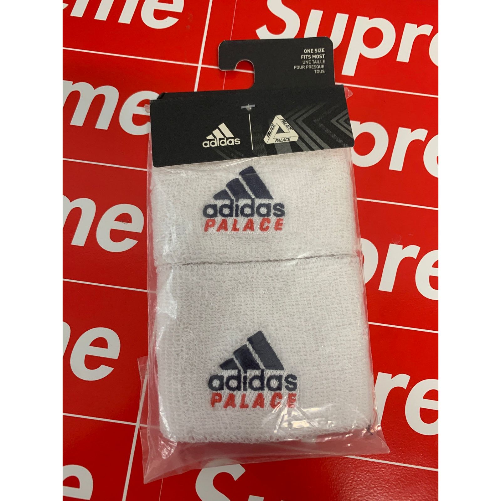 Adidas Adidas X Palace Skateboarders White Wristbands NEW SHIPS NOW Size ONE SIZE - 1 Thumbnail