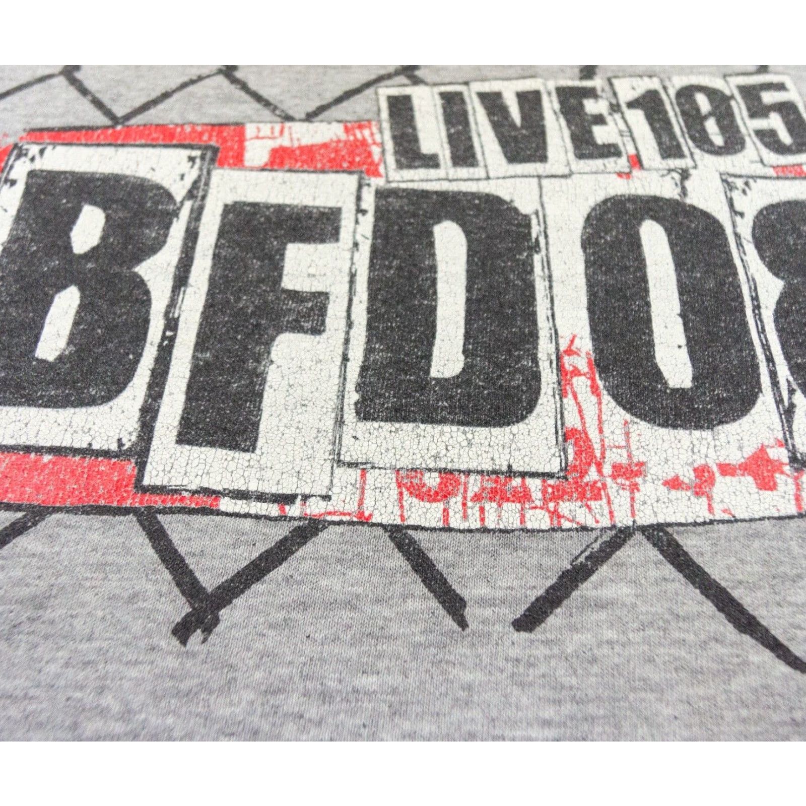 Gildan VINTAGE Live 105 BFD Rock Band T-Shirt Men's Large Gray 2008 Cypress Hill Pennywise Size US L / EU 52-54 / 3 - 3 Thumbnail