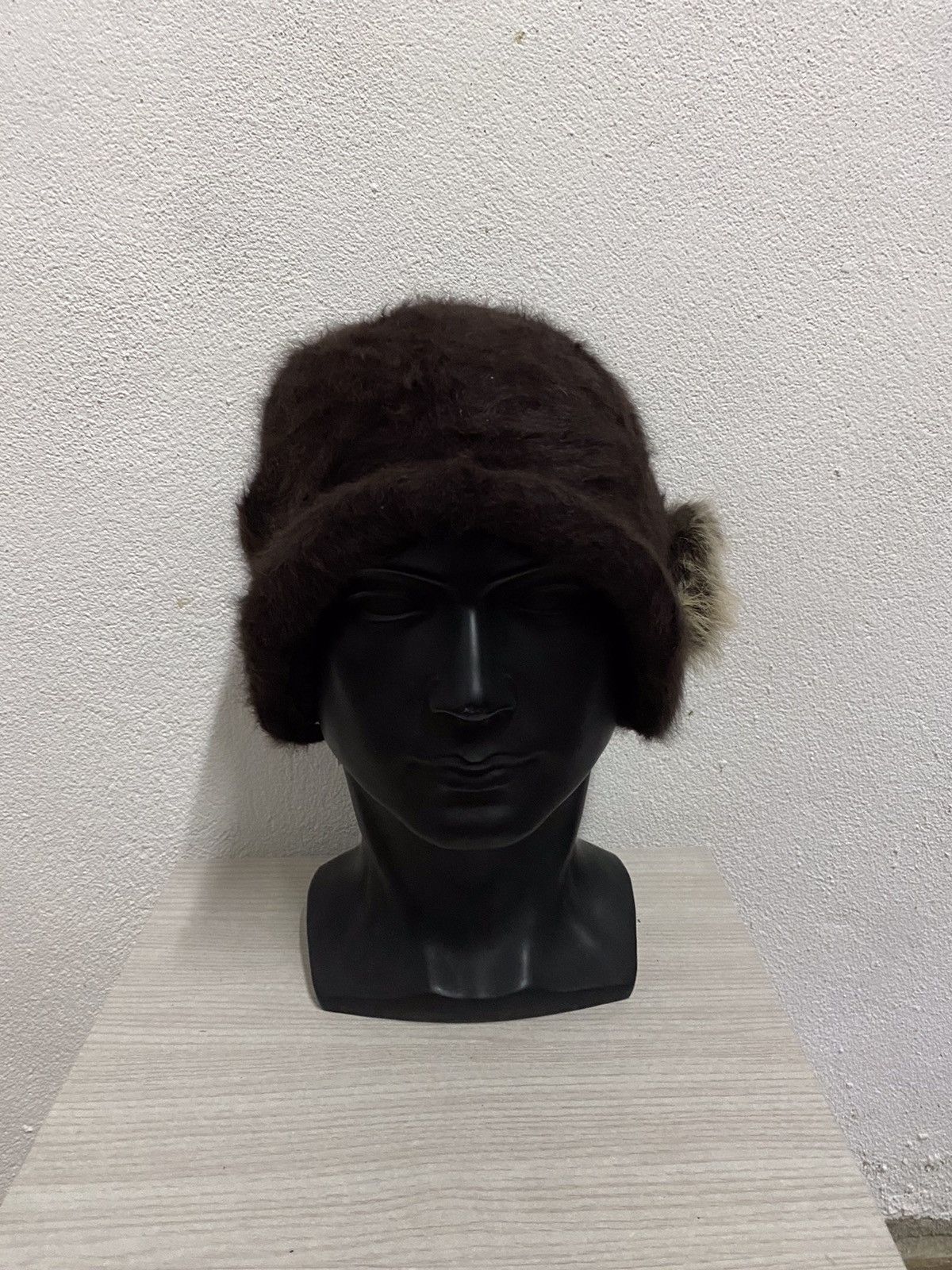 Japanese Brand Japanese Brand Fur Fleece Beanie Hat Size ONE SIZE - 2 Thumbnail