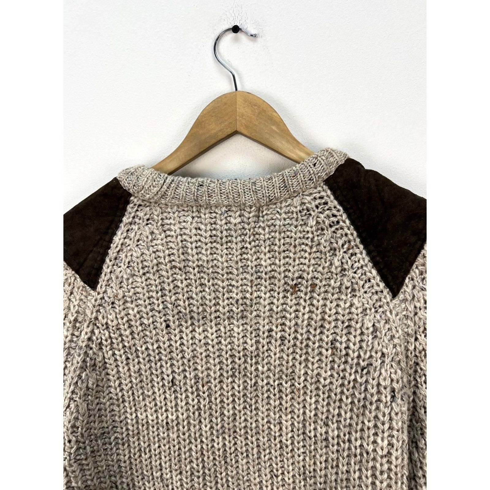 Vintage VINTAGE Aran Crafts Heavyweight Ribbed Wool Knit Jumper Sweater Mens L Size US L / EU 52-54 / 3 - 7 Thumbnail