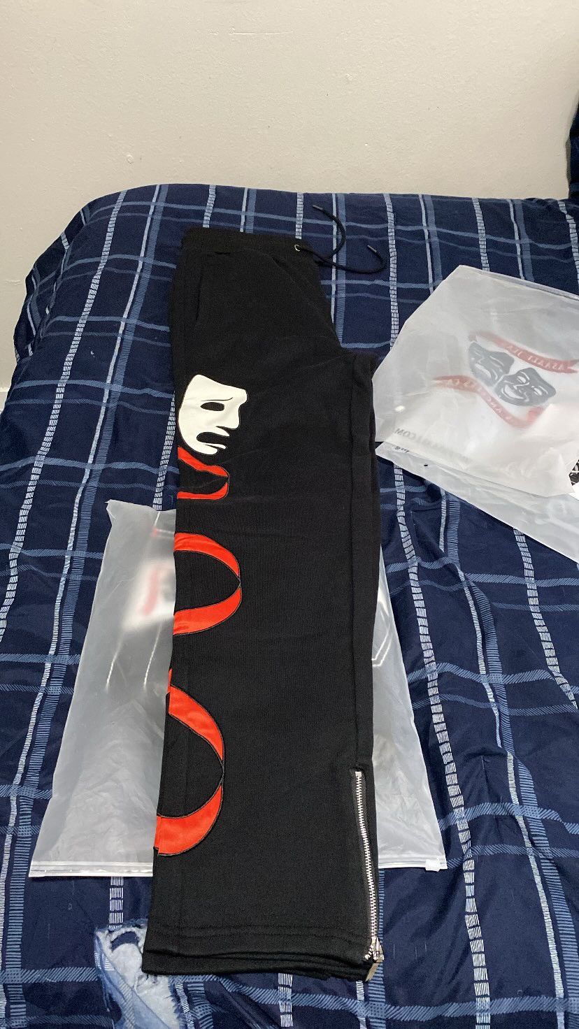 Asaali Asaali Laugh Now Cry Later Sweatpants Size US 36 / EU 52 - 2 Thumbnail