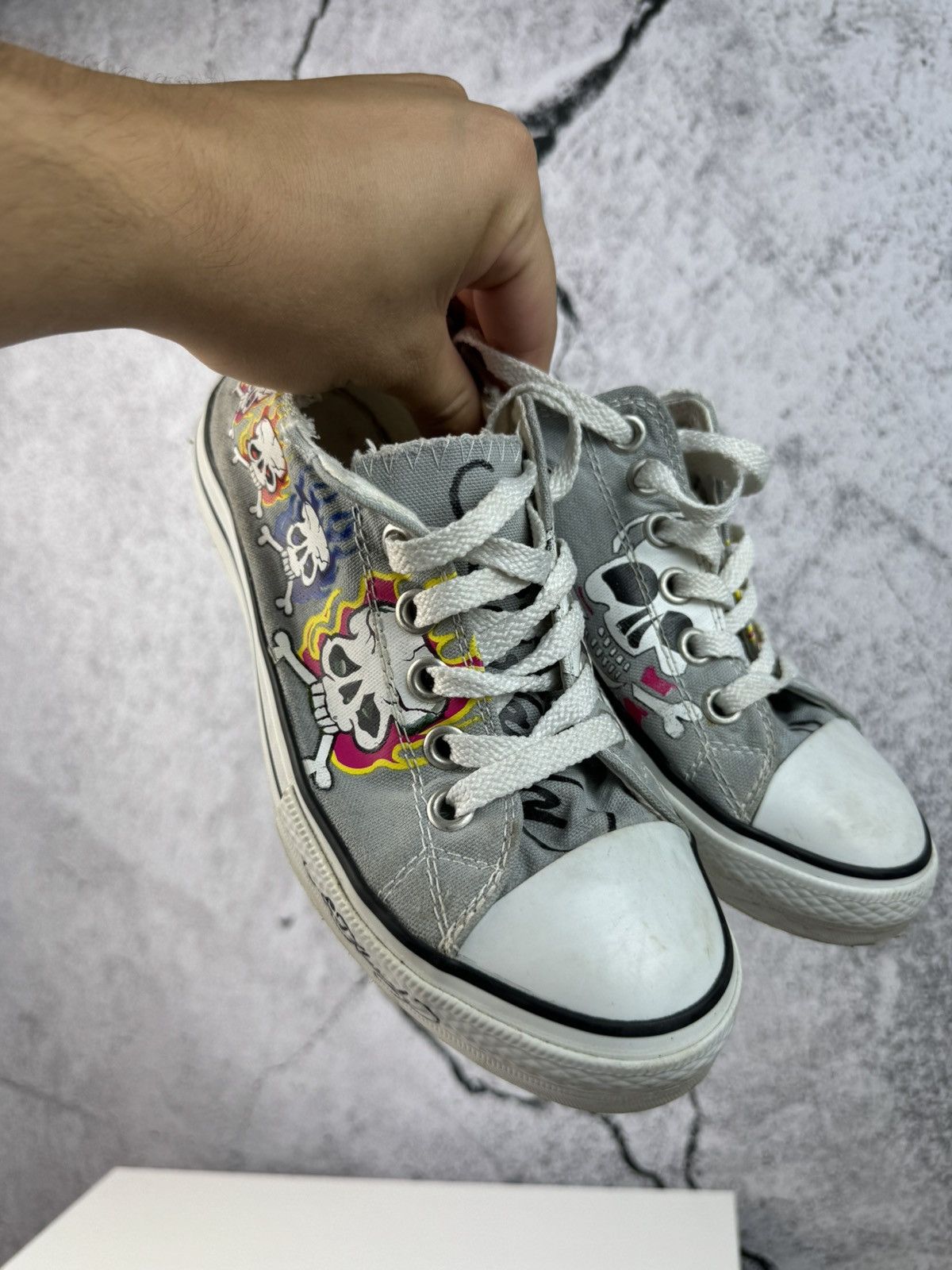 Ed Hardy Y2K vintage Ed hardy shoes sneakers avant garden Streetwear Size US 6.5 / IT 36.5 - 4 Thumbnail