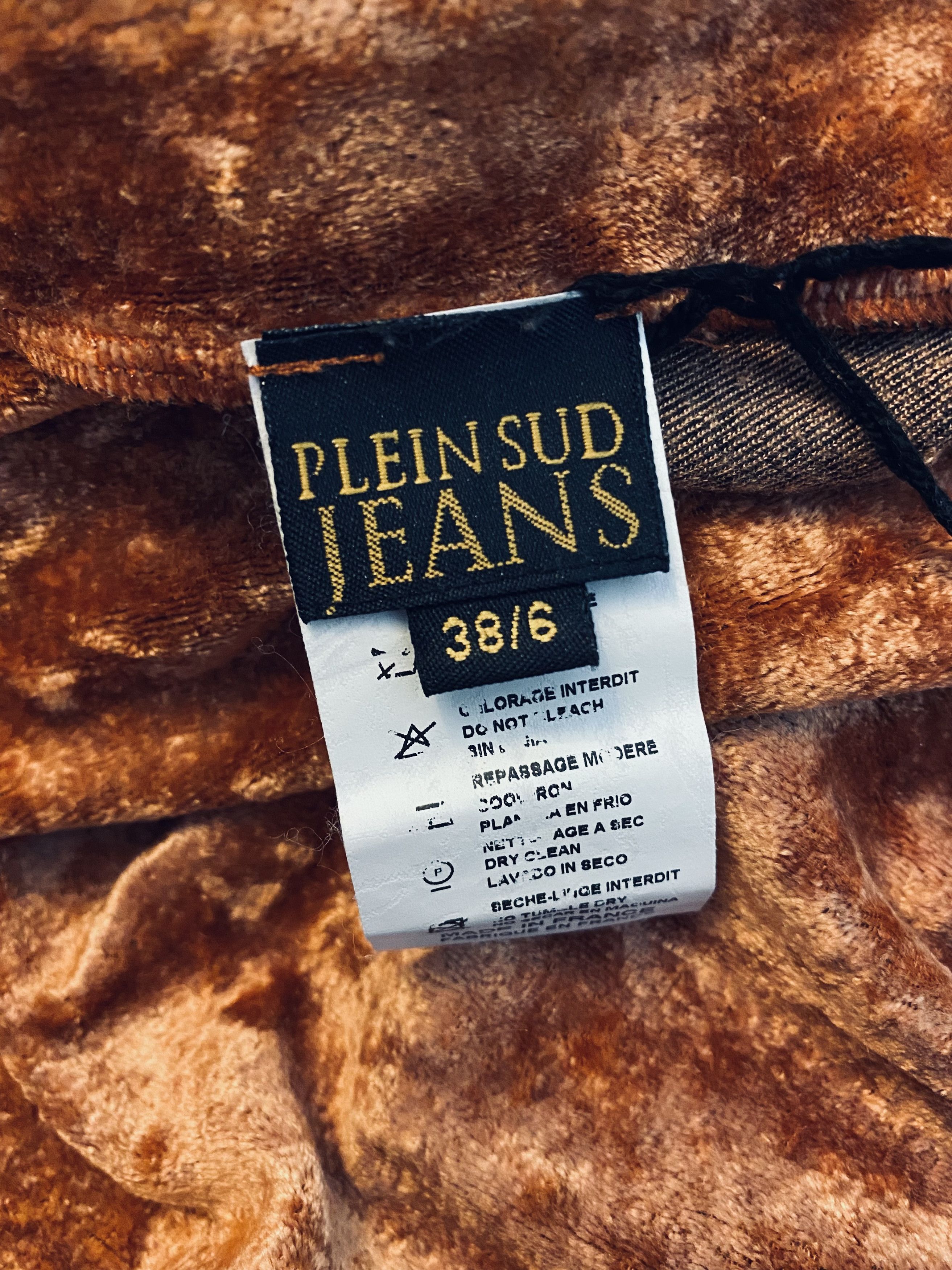 plein sud Plein Sud Velvet Zip Zipper Open Back French Designer Top Size M / US 6-8 / IT 42-44 - 9 Thumbnail