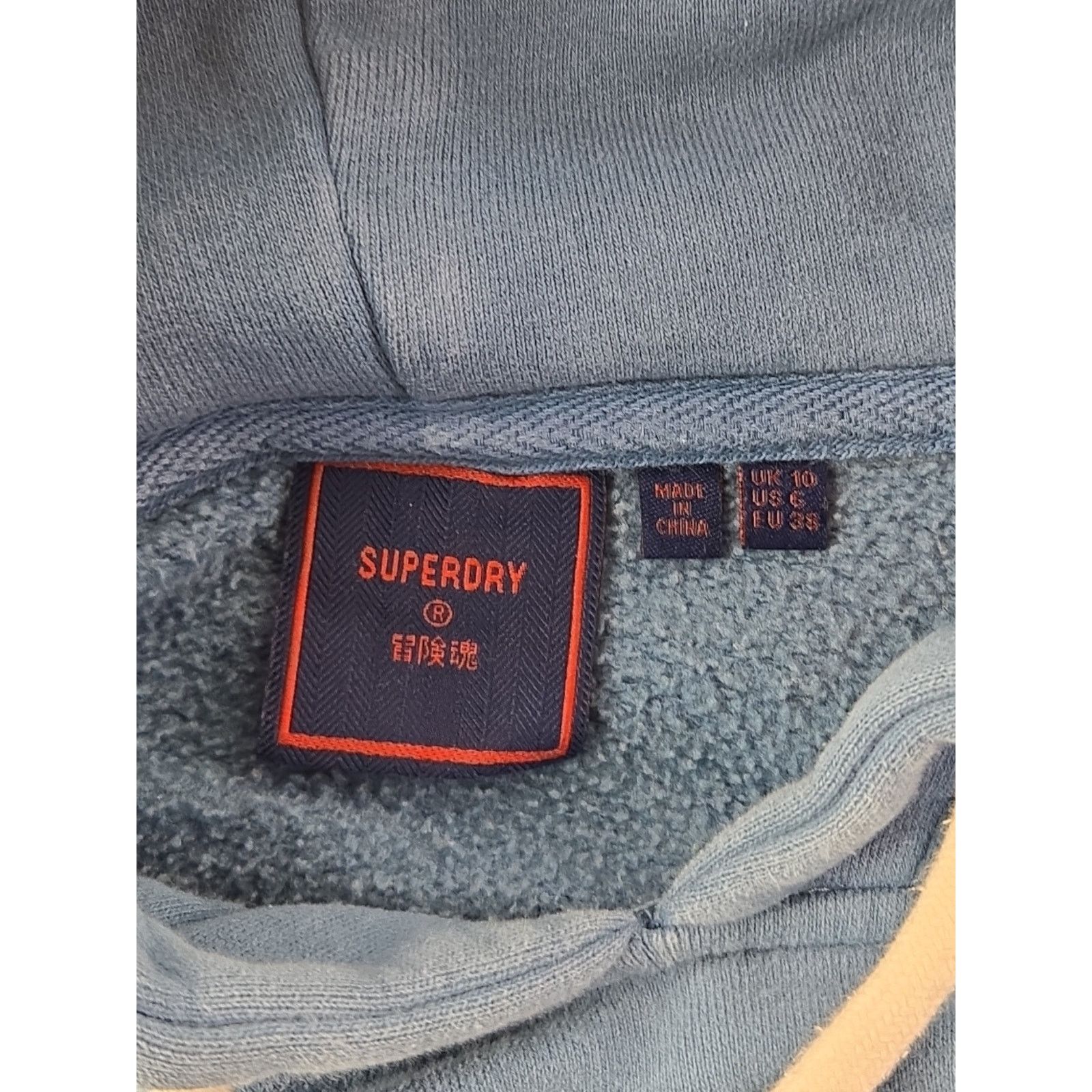 Superdry SuperDry | Blue Sparkly Pullover Hoodie | Size 6 (Small) Size M / US 6-8 / IT 42-44 - 2 Thumbnail