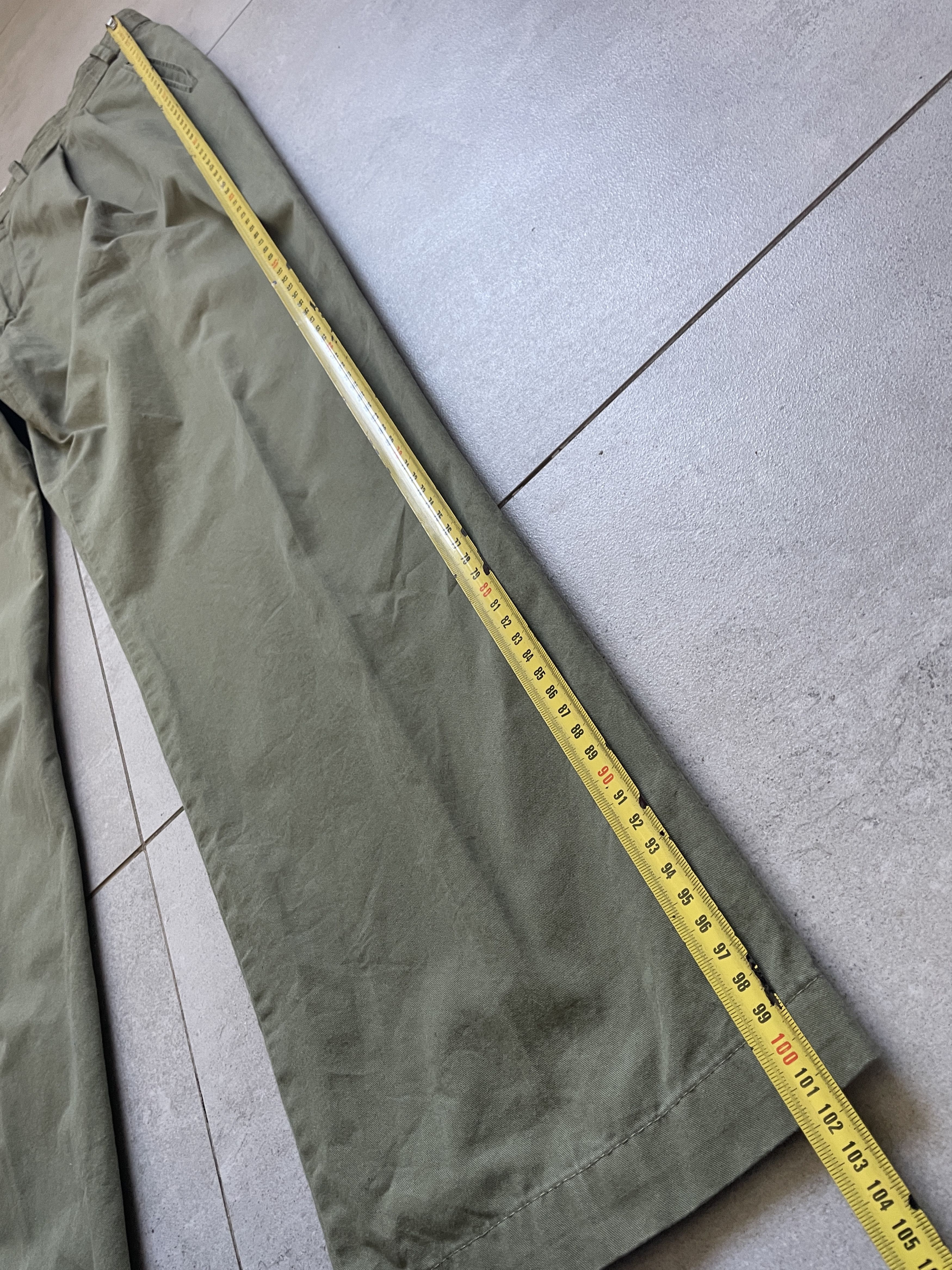 Burberry VINTAGE BURBERRYS FORMAL KHAKI WIDE WOOL TROUSERS OLD MONEY Size US 36 / EU 52 - 4 Thumbnail