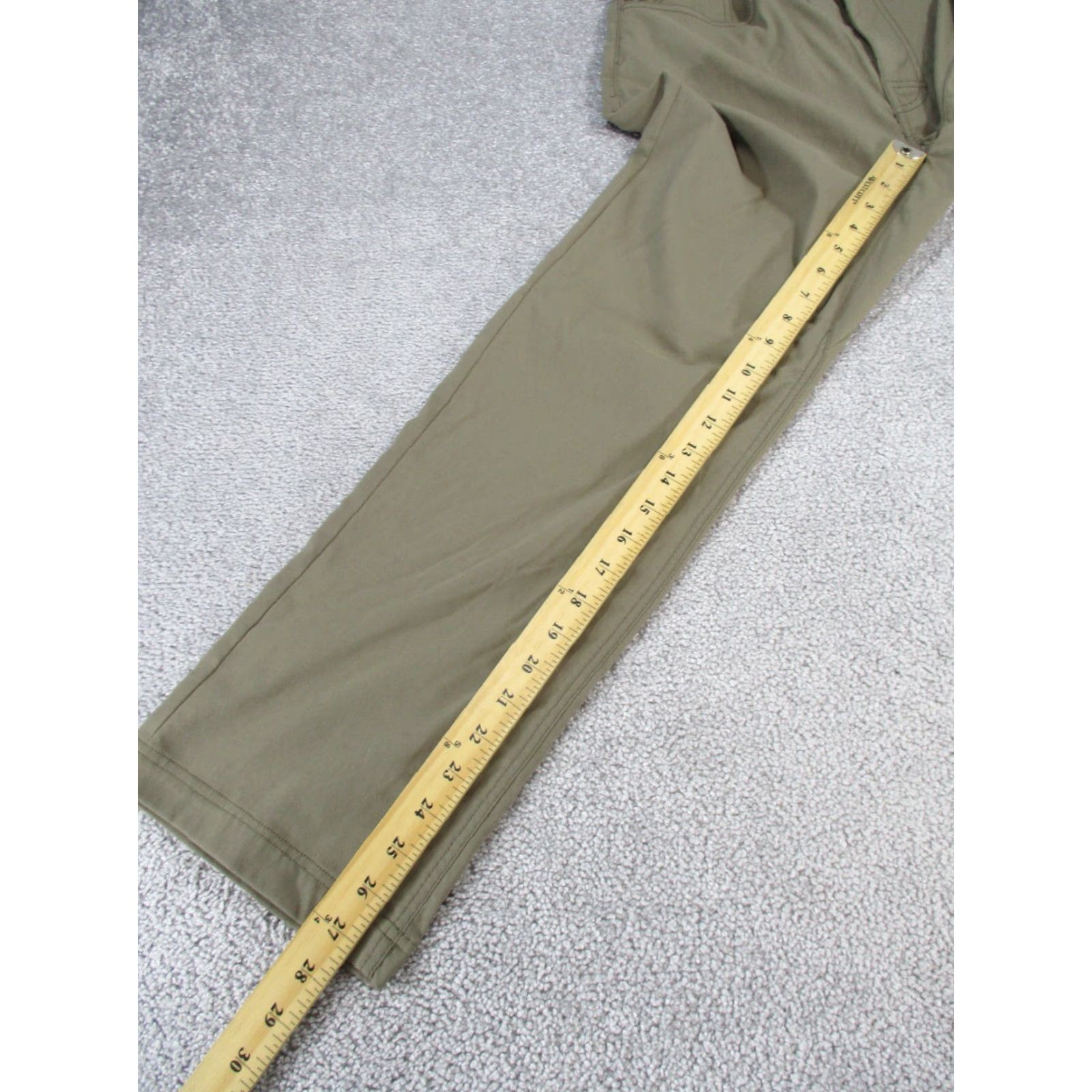 Prana Prana Pants Mens 32 Slim Fit 32X27 Brown Nylon Flat Front Knit Chino Logo Nature Sports 90s? (No, ensure no new info) Size US 32 / EU 48 - 4 Thumbnail