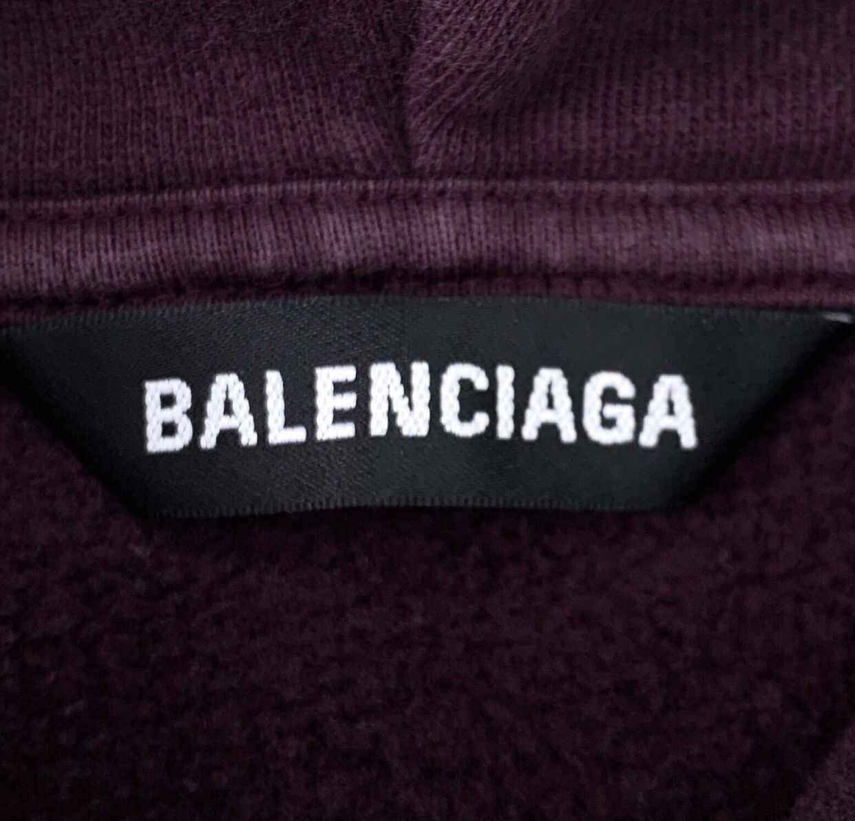 Balenciaga Balenciaga purple logo letter printed drawstring hoodie Size US S / EU 44-46 / 1 - 6 Thumbnail