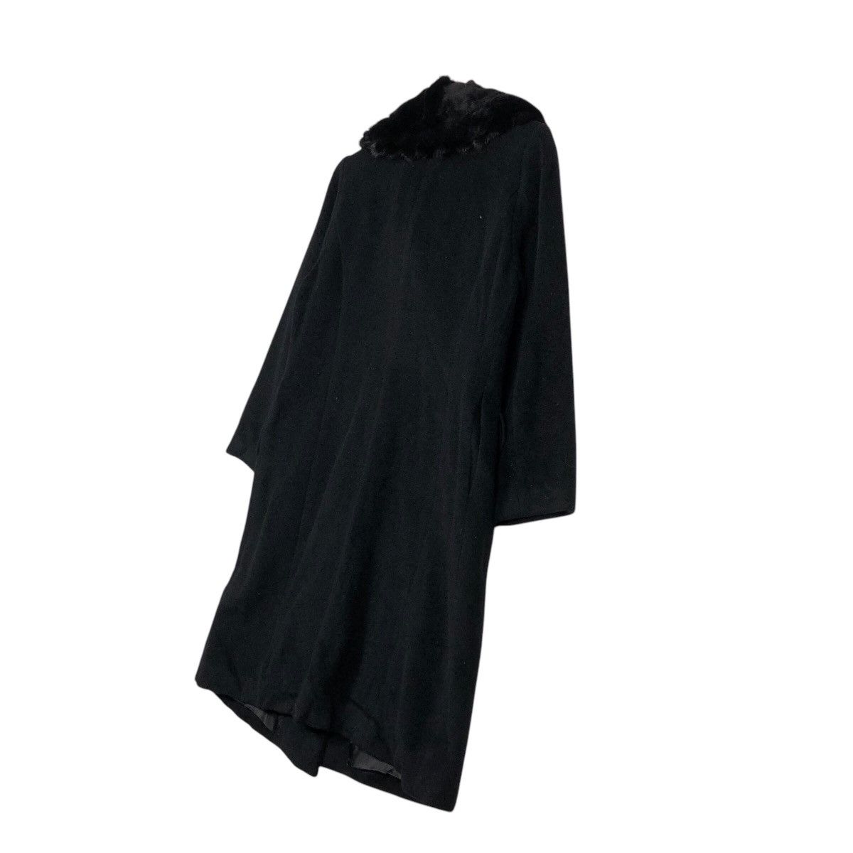 Issey Miyake 📌Rich Black Vintage Long Jacket Wool Issen Collezione Donna Size US M / EU 48-50 / 2 - 12 Thumbnail
