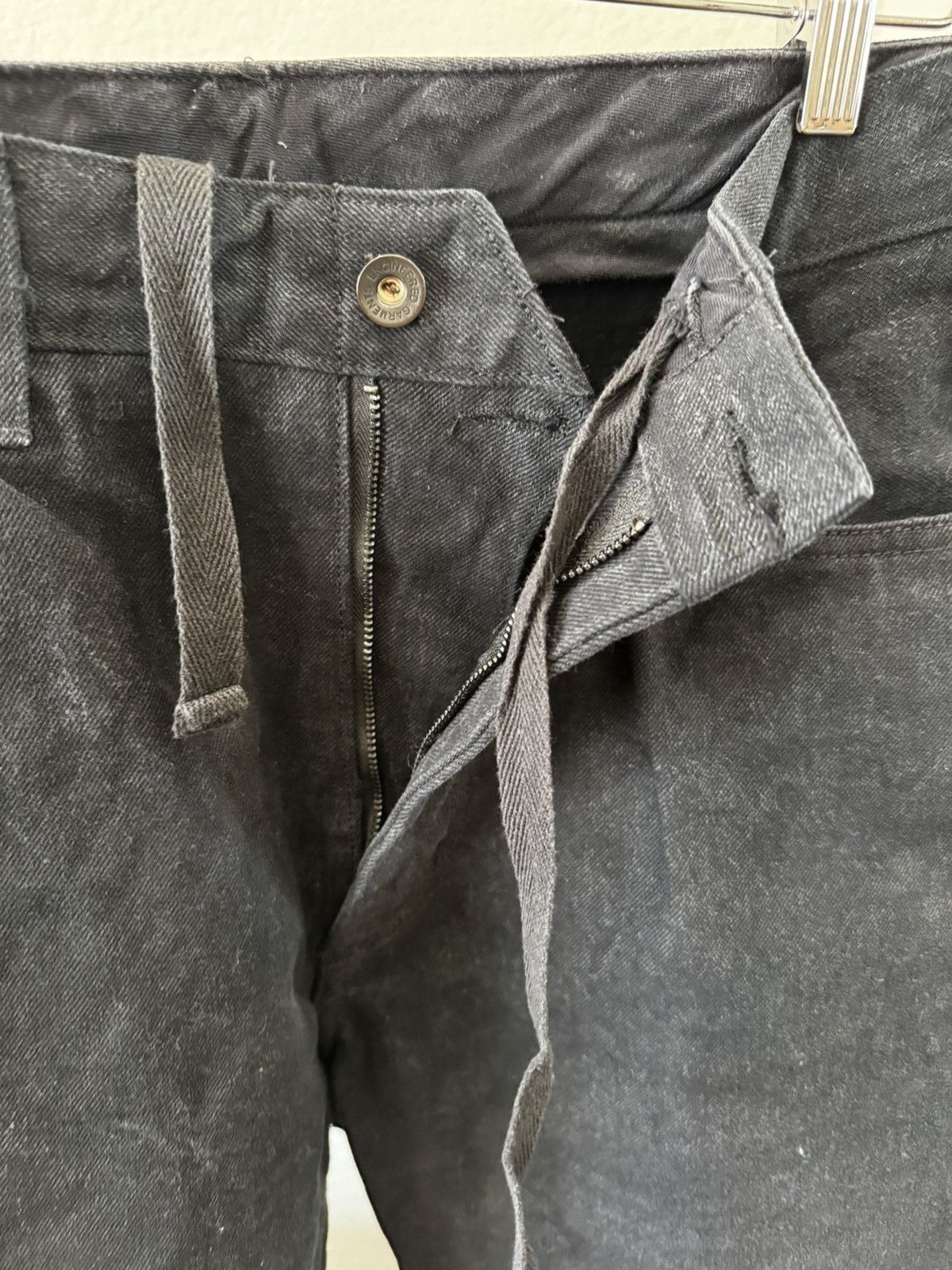 Engineered Garments FW22 Wide Peg Jean Black 14oz Bull Denim size S Size US 33 - 6 Thumbnail