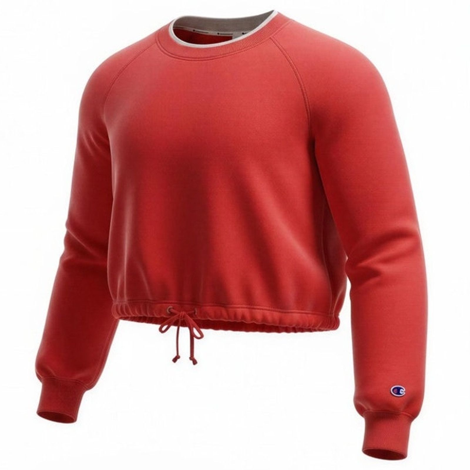 Champion Champion Sweatshirt Womens XS Red Cropped Crewneck Pullover Size XS / US 0-2 / IT 36-38 - 1 Thumbnail