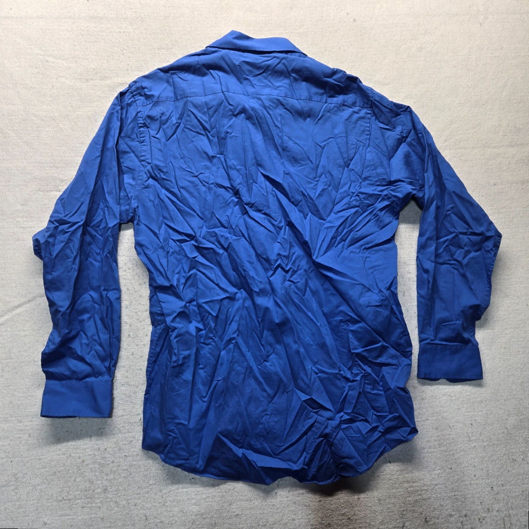 Pierre Cardin Pierre Cardin Solid Blue Long Sleeve Button-Up Shirt Adult Men's Size 16 34/35 (No N/A) Size US L / EU 52-54 / 3 - 7 Thumbnail