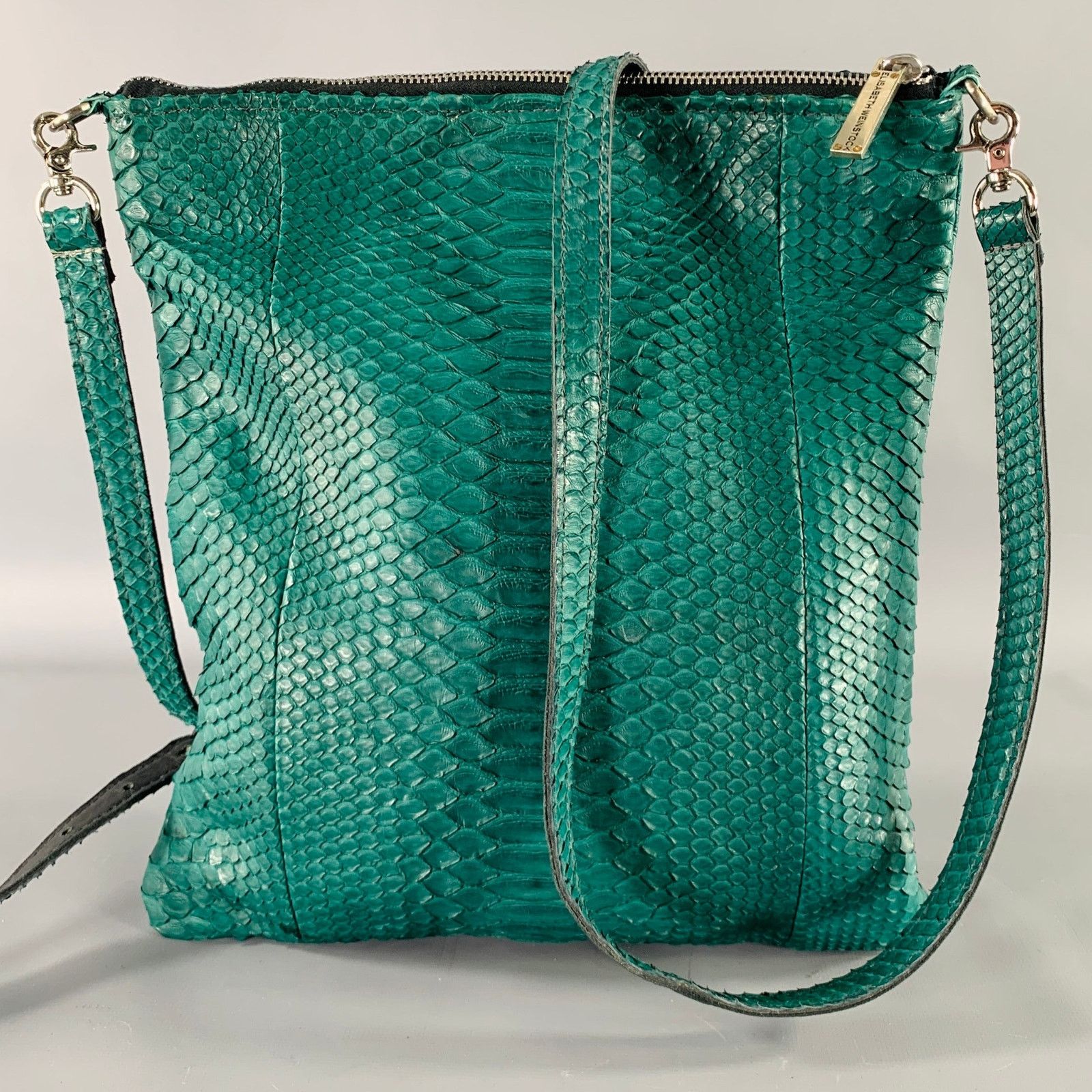 Other Green Snakeskin Leather Cross Body Handbag Size ONE SIZE - 2 Thumbnail