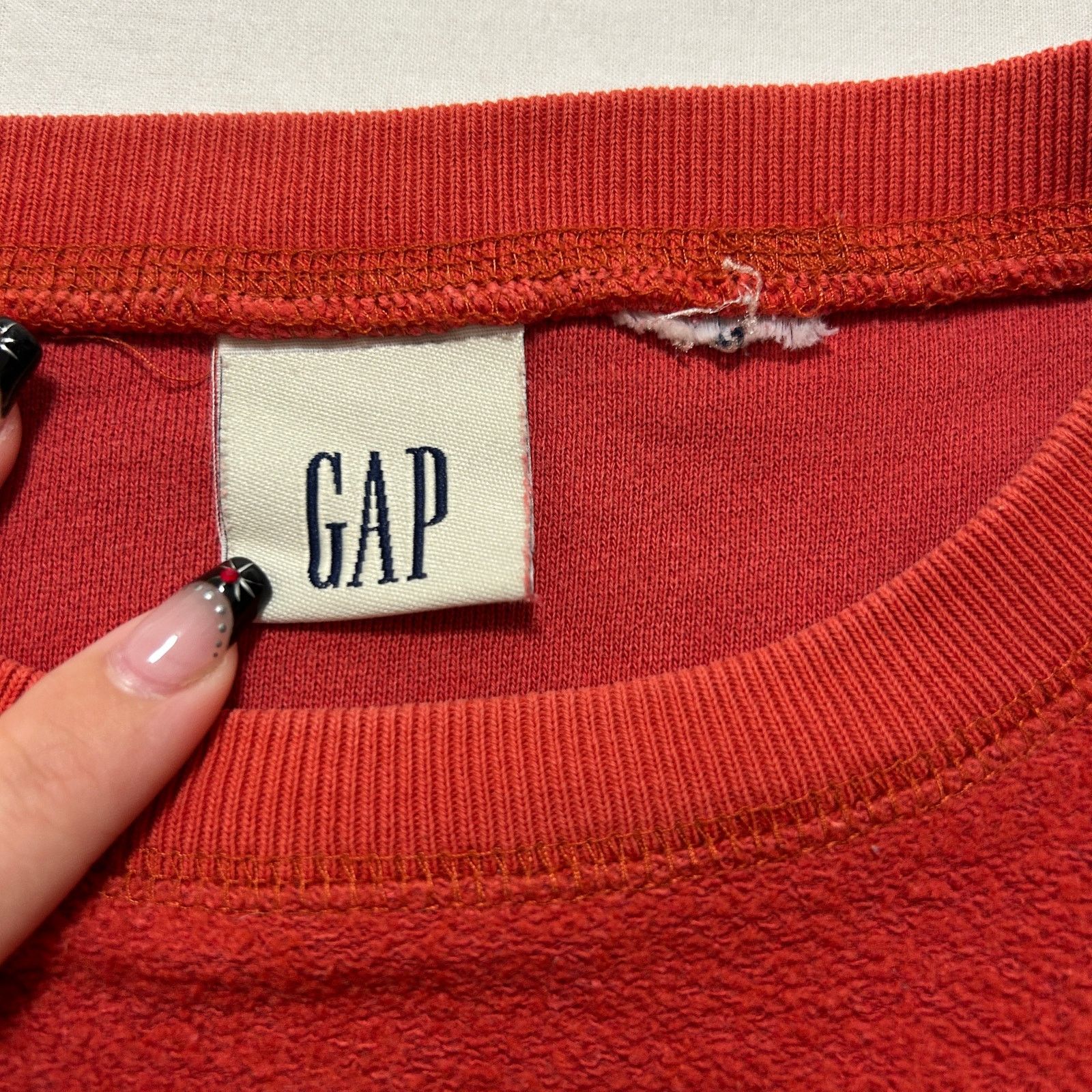 Gap 90's Gap Inside Out Style Crewneck Fleece Red Sweatshirt Size US L / EU 52-54 / 3 - 4 Thumbnail