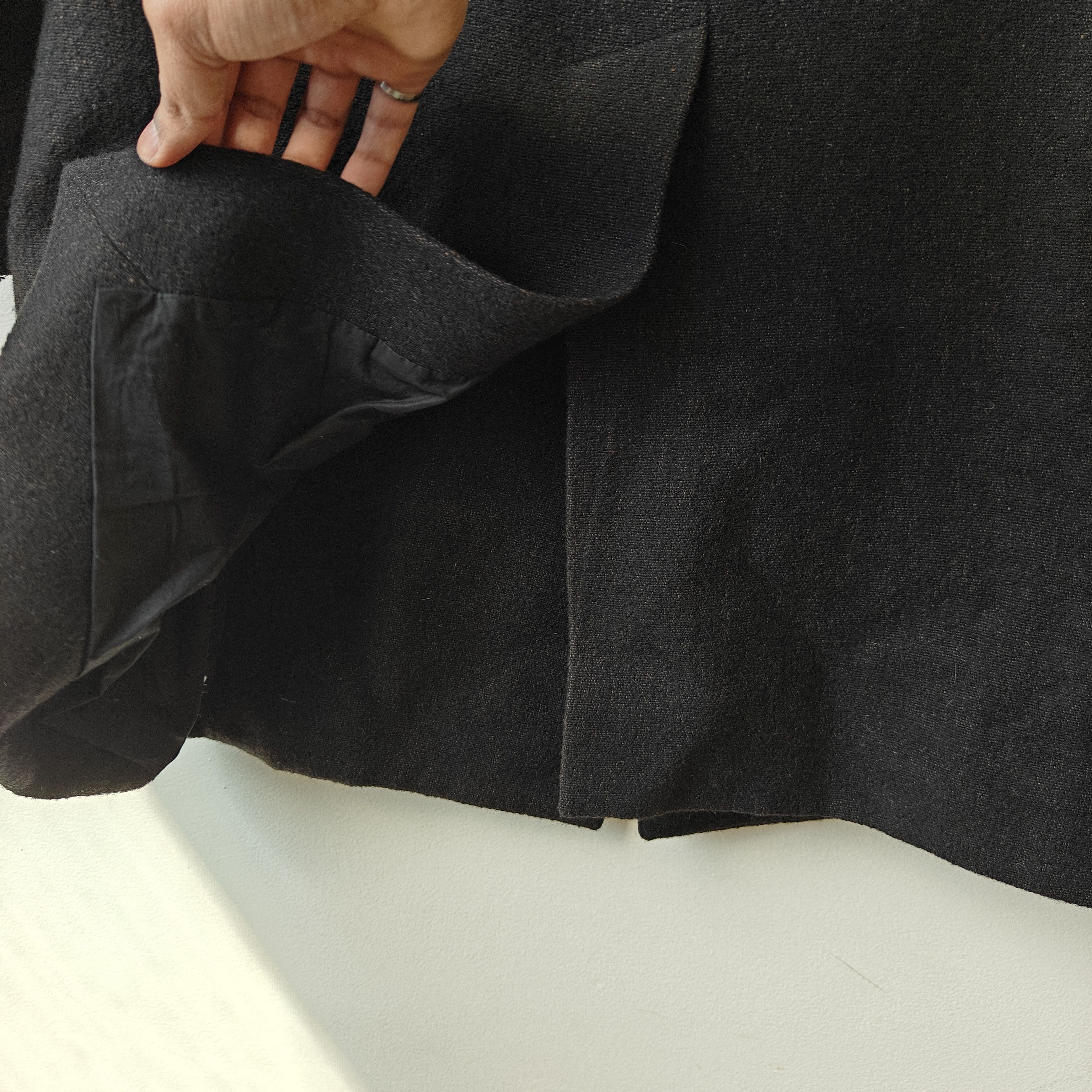 Rick Owens Black wool blend Sisyphus FW18 overcoat double Breasted Size US S / EU 44-46 / 1 - 18 Thumbnail