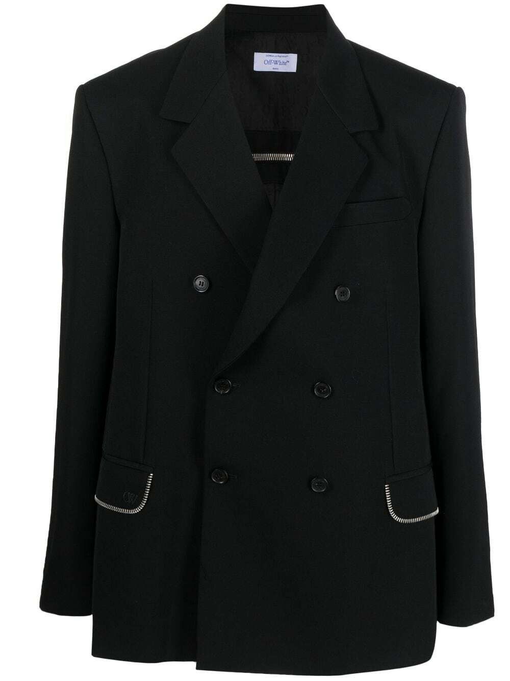 Off-White o1y0225 Blazer in Black Size US M / EU 48-50 / 2 - 1 Thumbnail