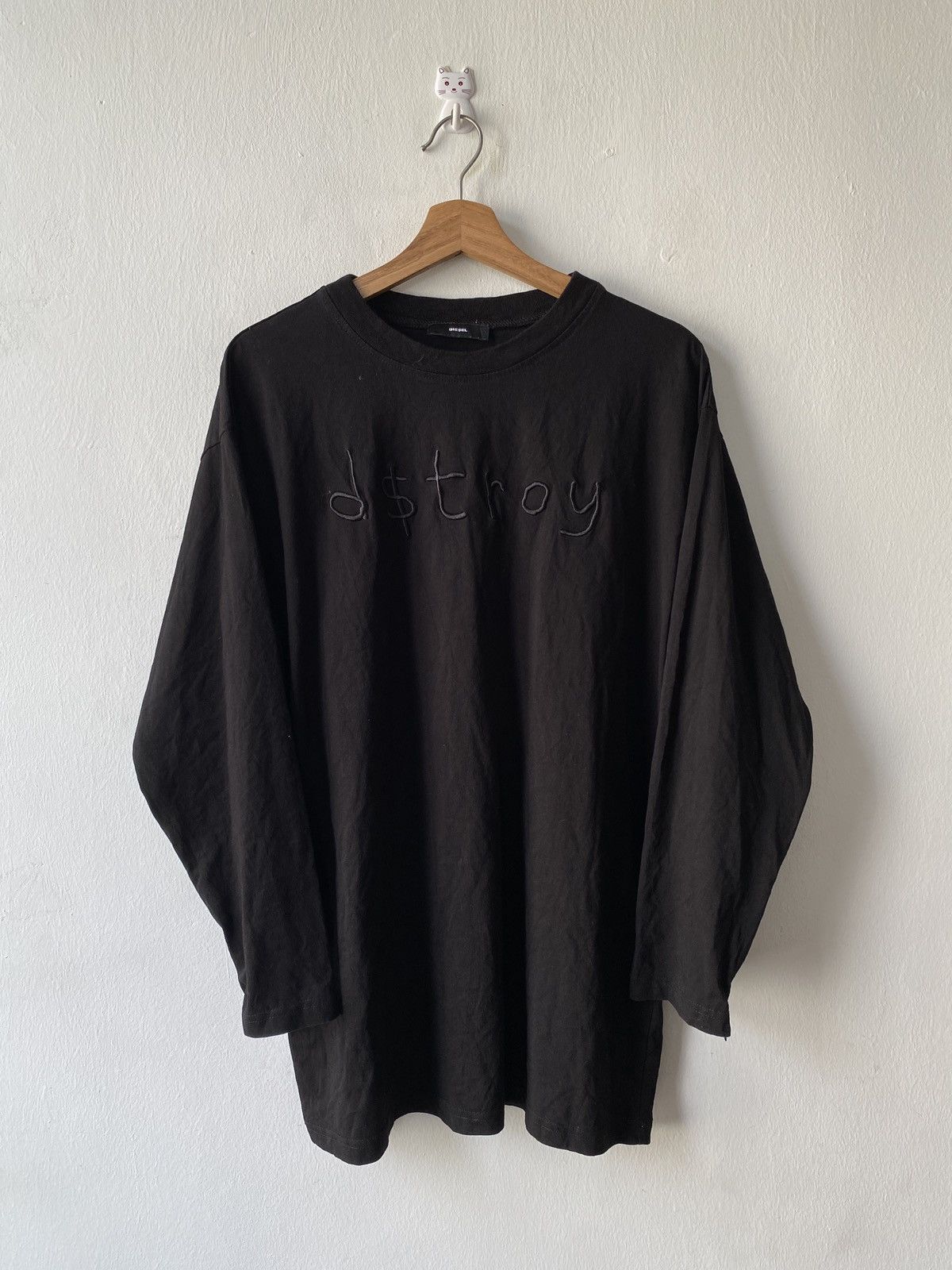 Diesel 2000s - Diesel Destroy Only The Brave Open Sleeve Tee Size US L / EU 52-54 / 3 - 3 Thumbnail