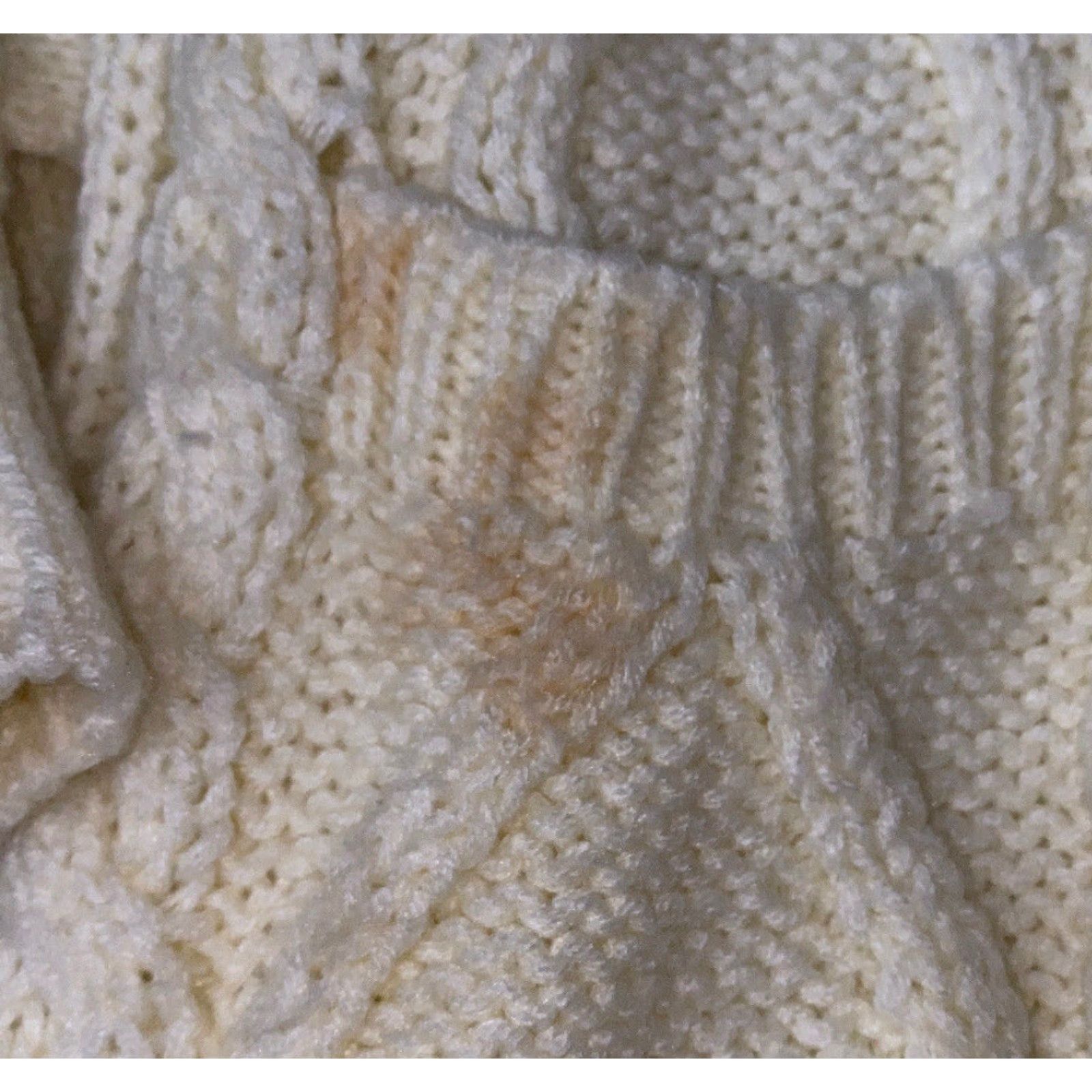 Vintage Lady Woo Womens Cardigan Sweater Size S Beige Acrylic Womens Clothing Size S / US 4 / IT 40 - 5 Thumbnail
