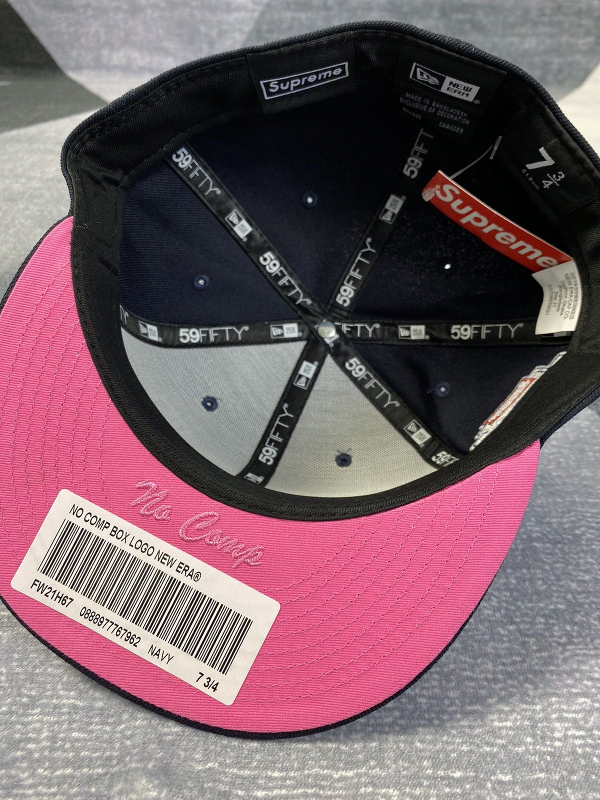 New Era × Supreme Supreme No Comp Box Logo Cap Size ONE SIZE - 5 Thumbnail