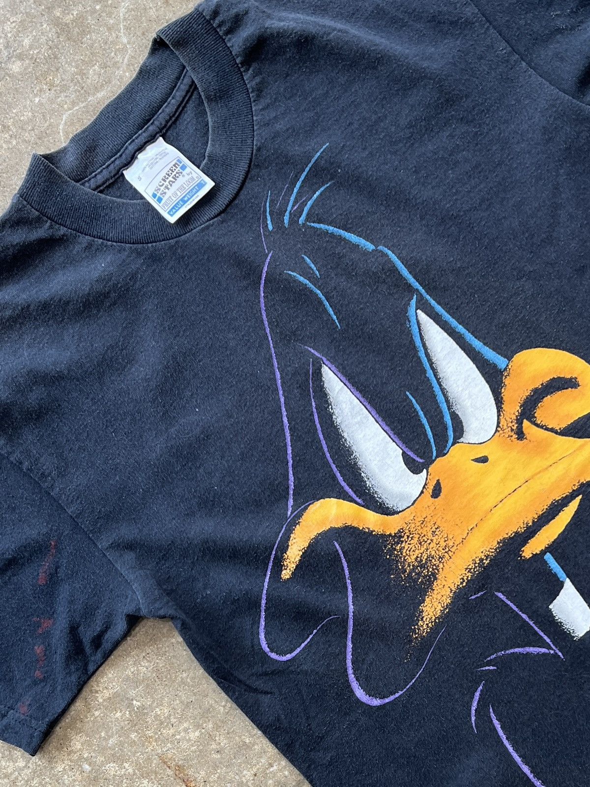 Warner Bros Vintage 1998 Looney Tunes Daffy Duck Blackout Tee Small Size US S / EU 44-46 / 1 - 1 Thumbnail