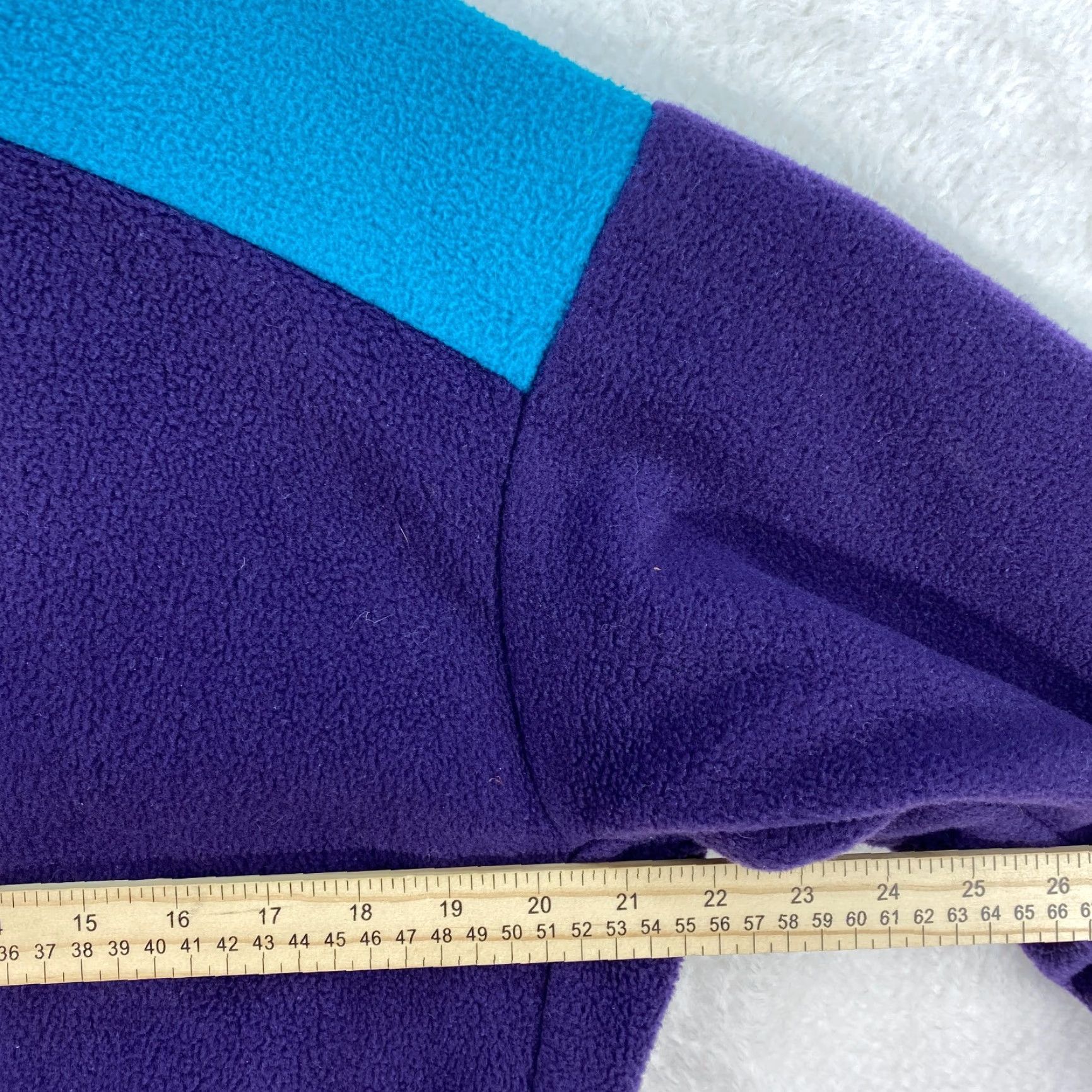 Vintage VINTAGE Columbia Heavy Thick Fleece Jacket Purple Teal Mens Medium Radial Sleeve Jacket Mens M Purple Teal Columbia Fleece Jacket 90s Radial Sleeve Size US M / EU 48-50 / 2 - 5 Thumbnail